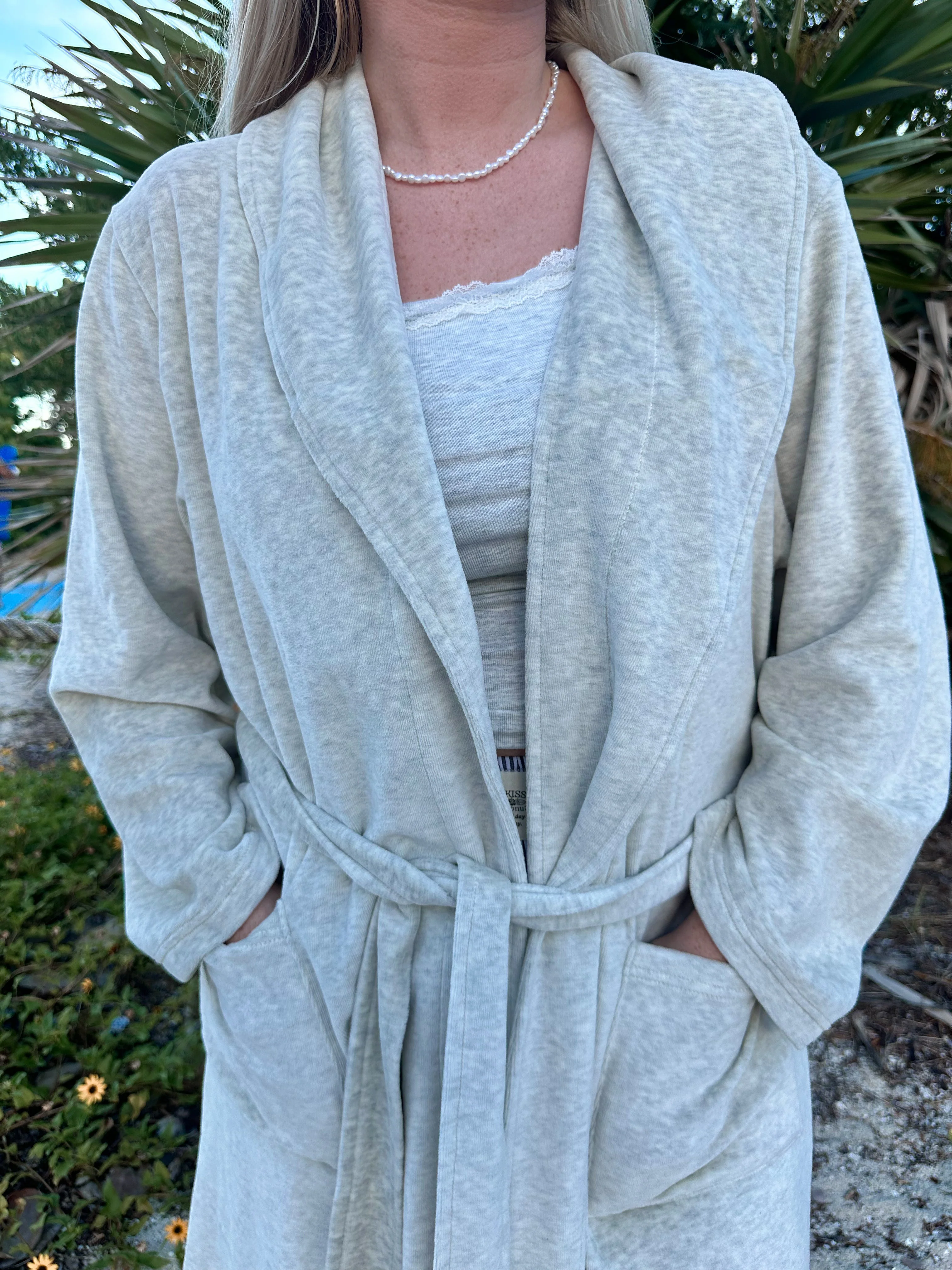 Earthy Grey Dream Hotel Robe - Image 5