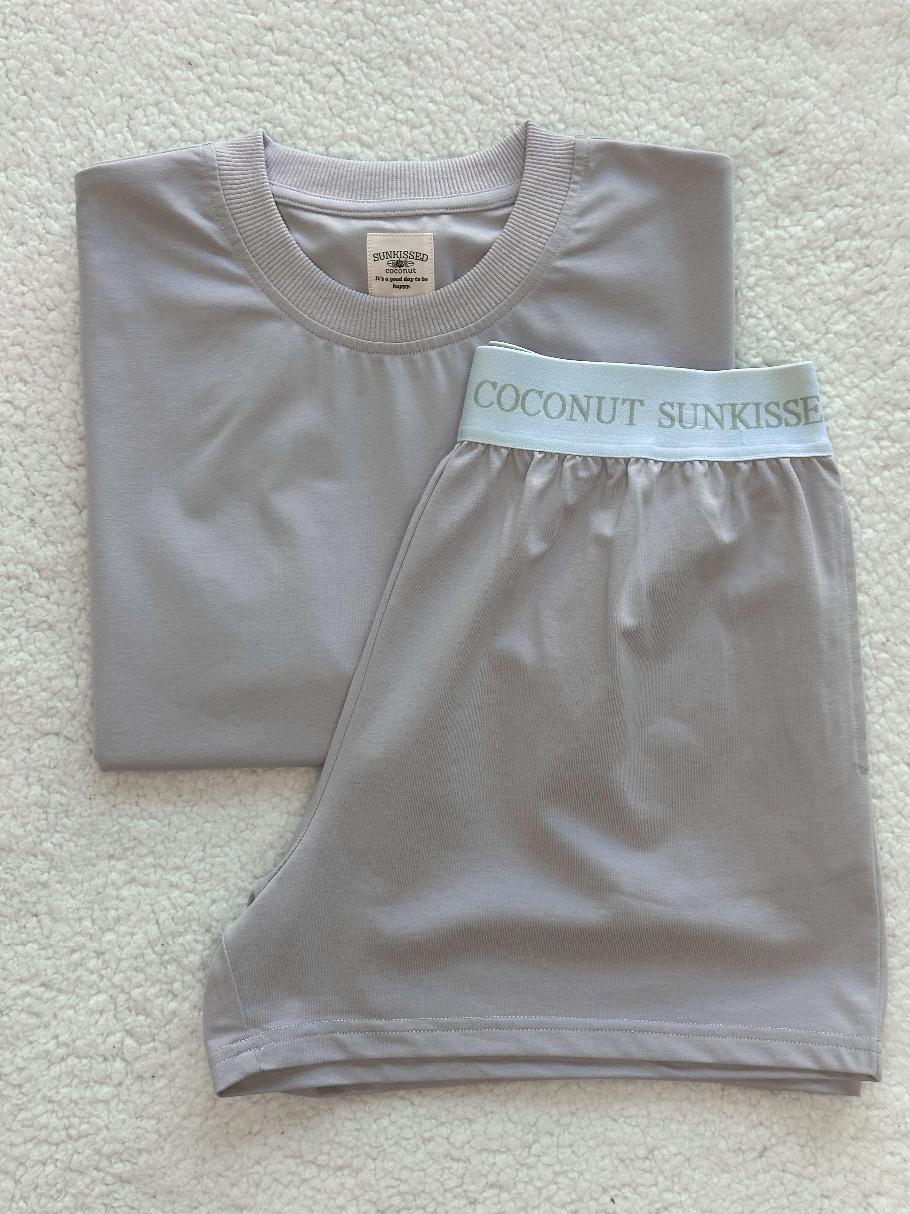 Italian Purple Basic Slightly Cropped Blank Tee - Image 2