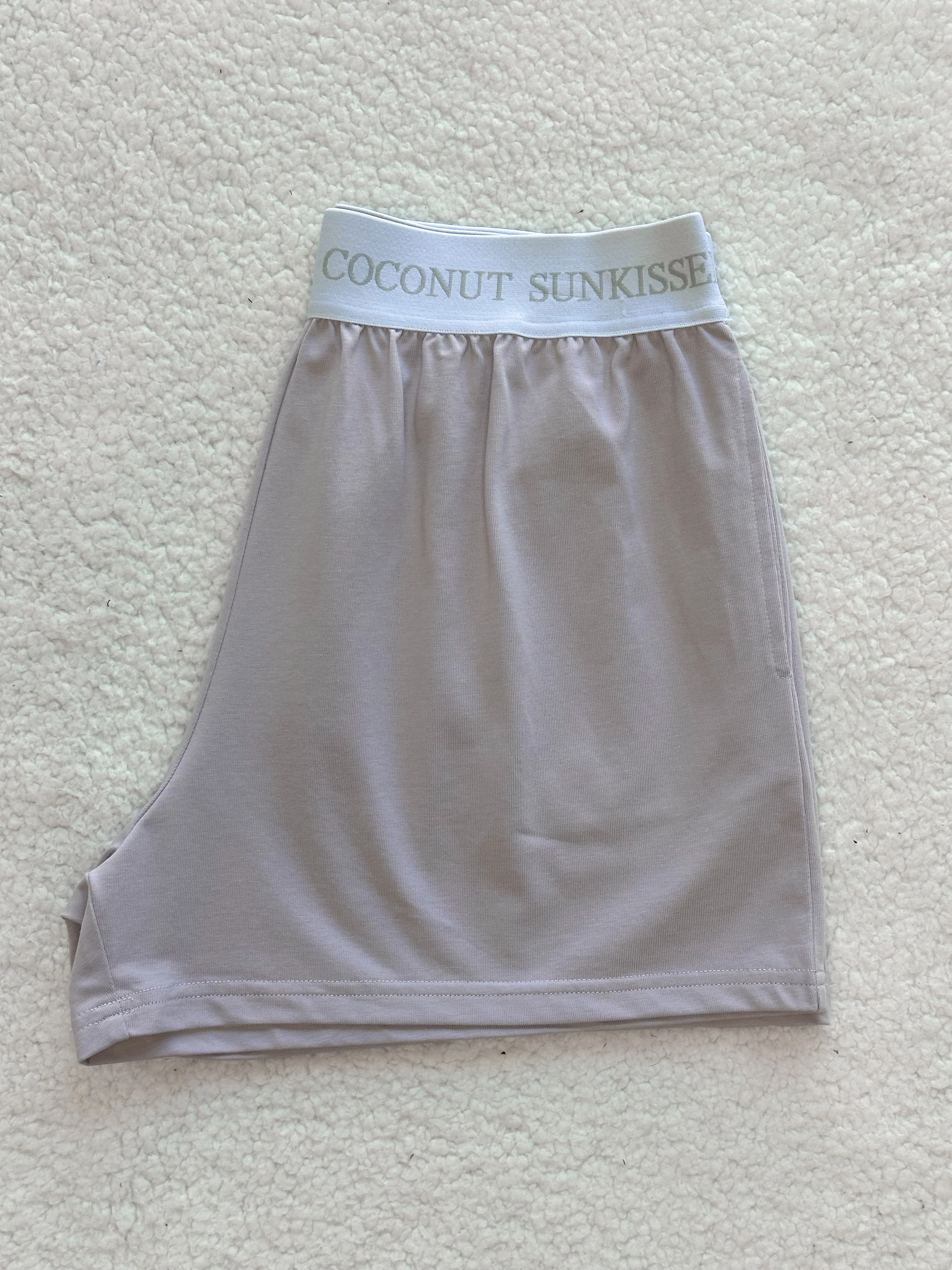 Italian Purple Basic Watercolor Shorts - Image 2