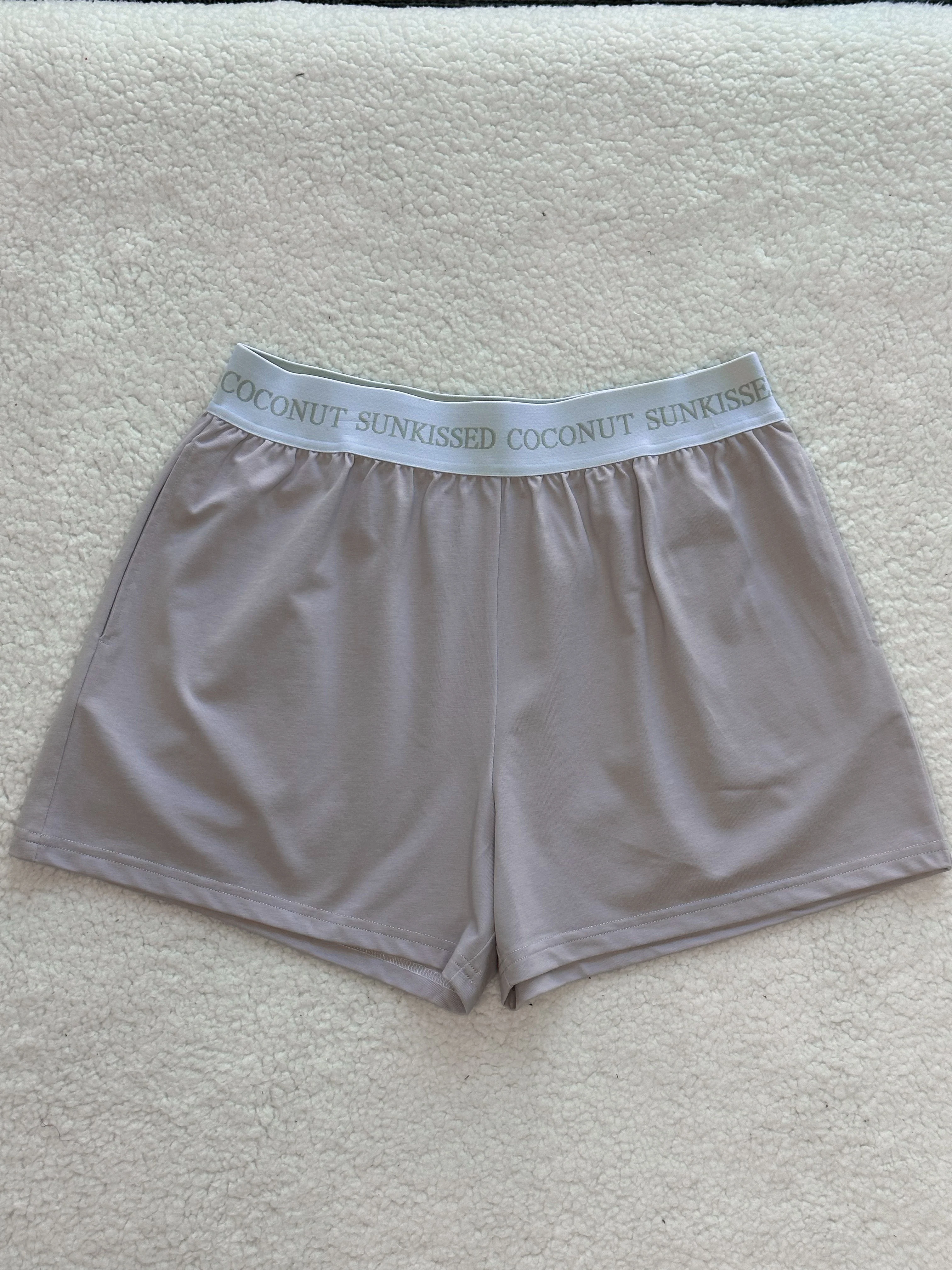 Italian Purple Basic Watercolor Shorts - Image 3