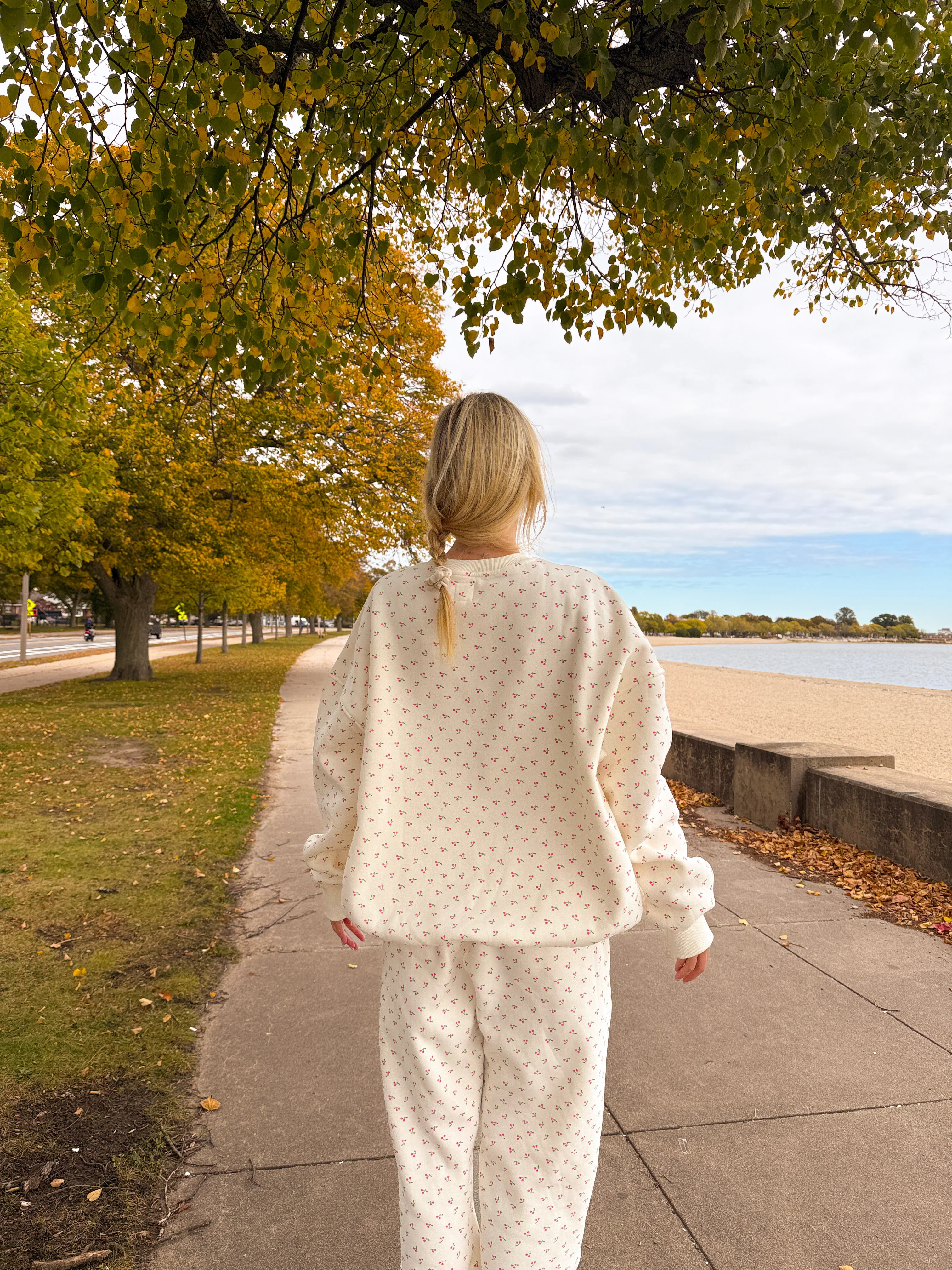 Blank Ivory Cherries All Over Sweatshirt - Image 16