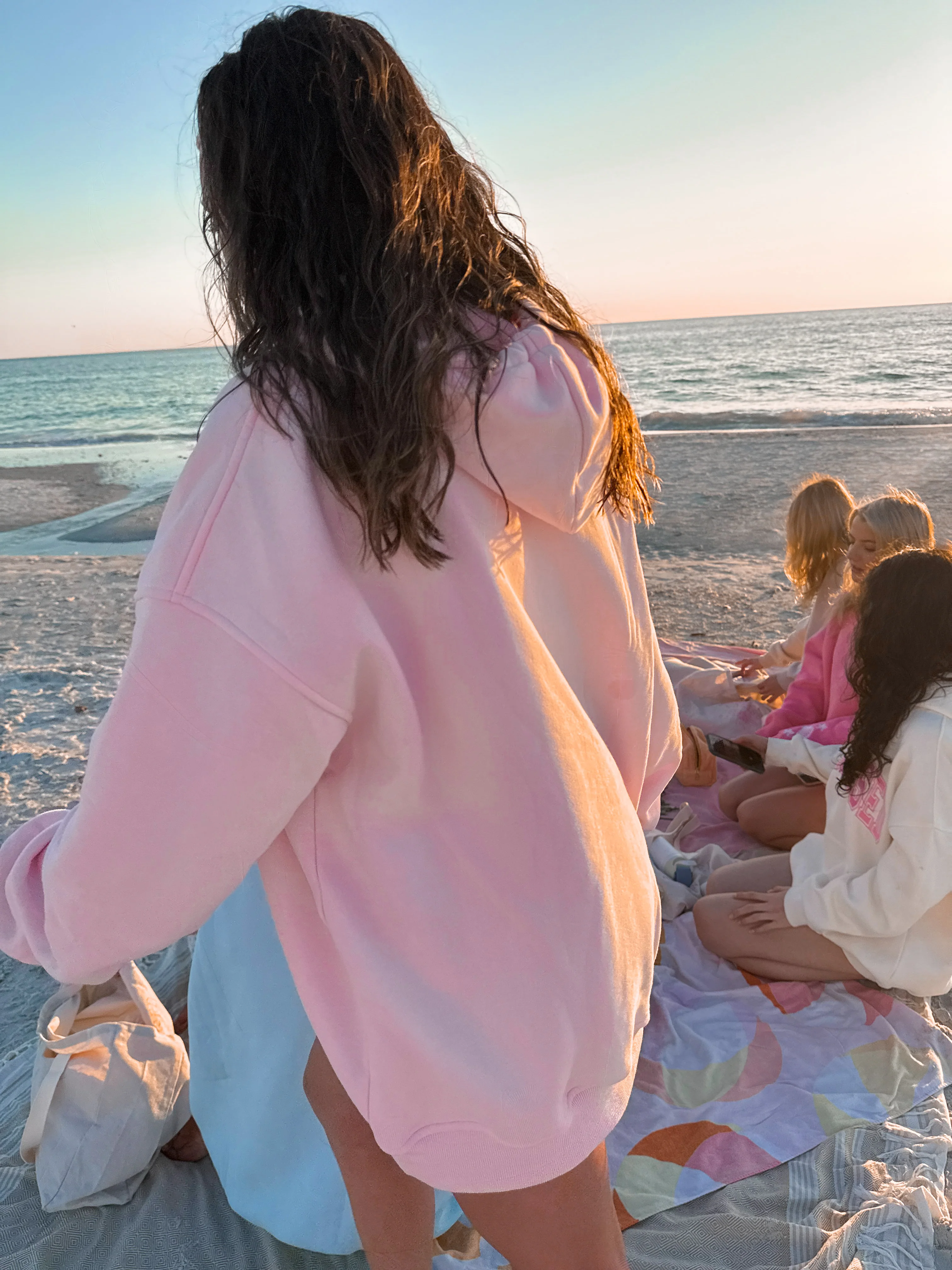 Light Pink Basic Blank Hoodie - Image 2
