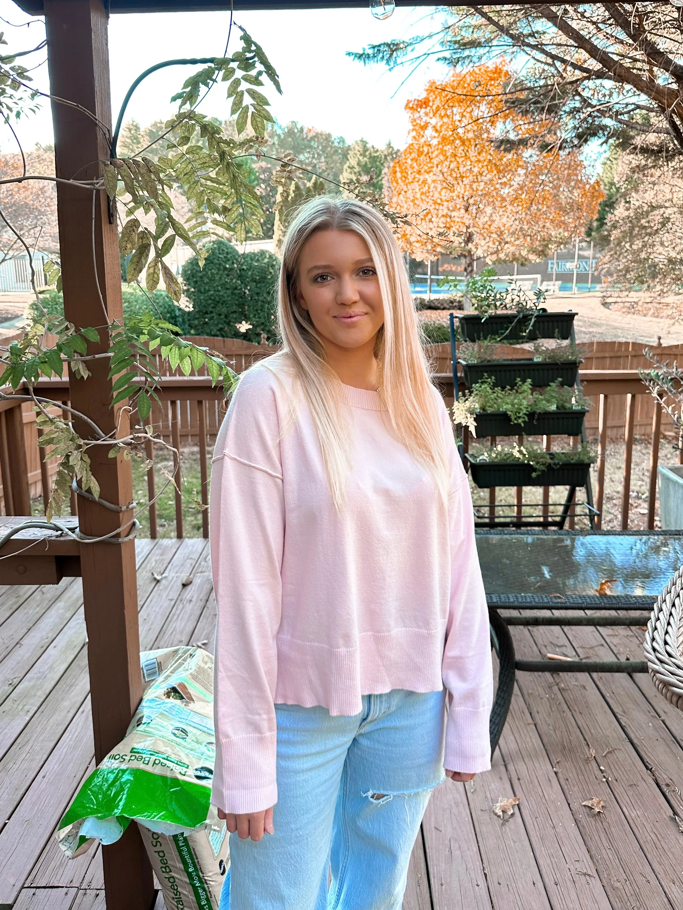 Pink Buttery Soft Sweater - Image 3