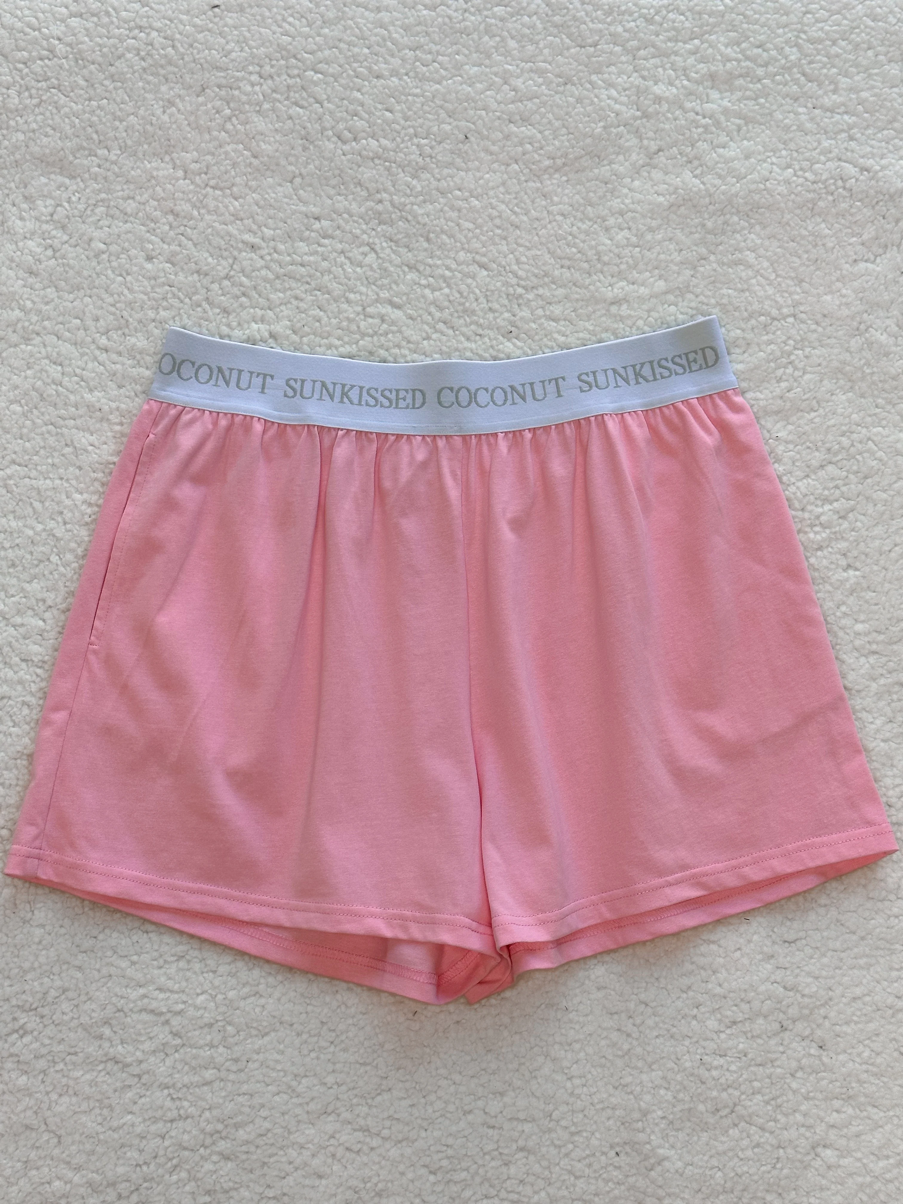 Lush Pink Basic Watercolor Shorts - Image 4