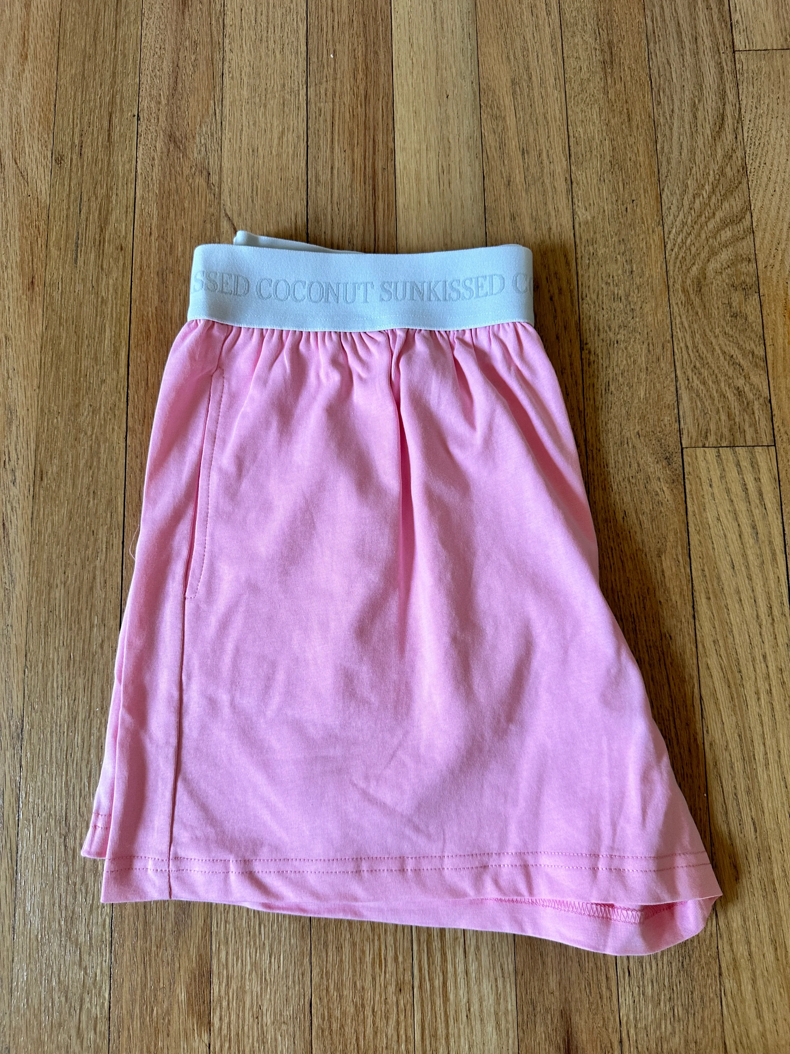 Lush Pink Basic Watercolor Shorts - Image 6