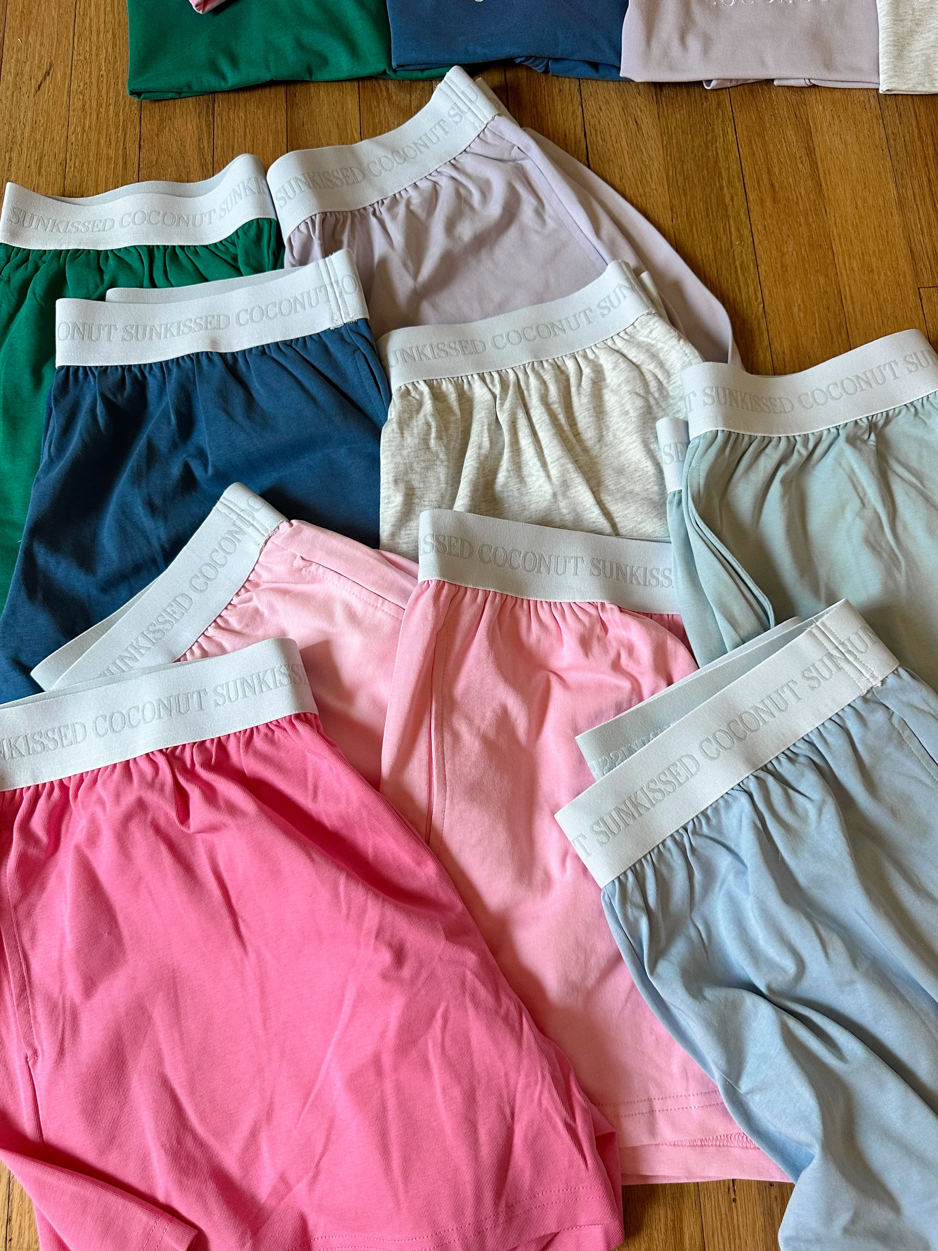 Malibu Pink Basic Watercolor Shorts - Image 3