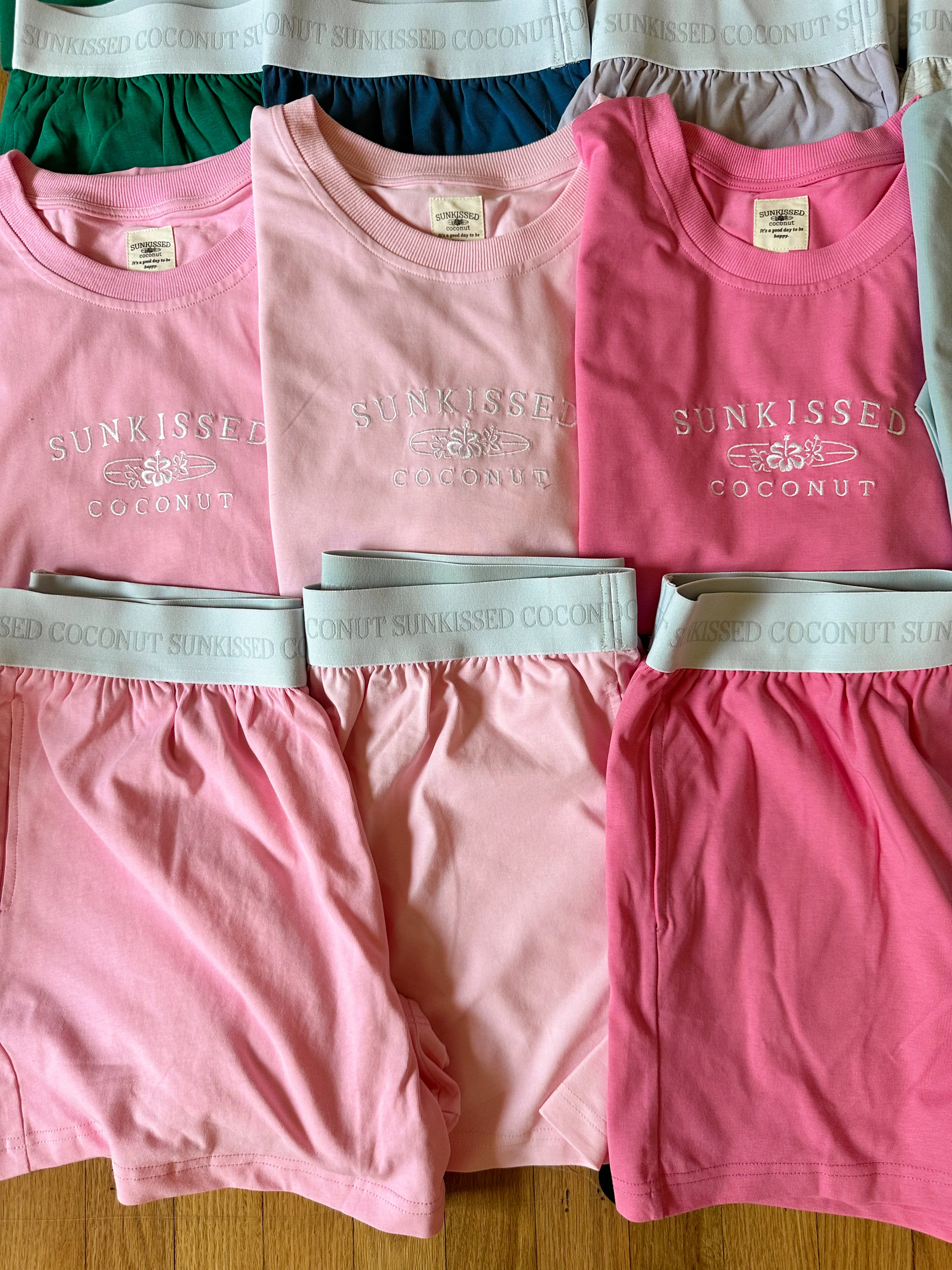 Malibu Pink Basic Watercolor Shorts - Image 6