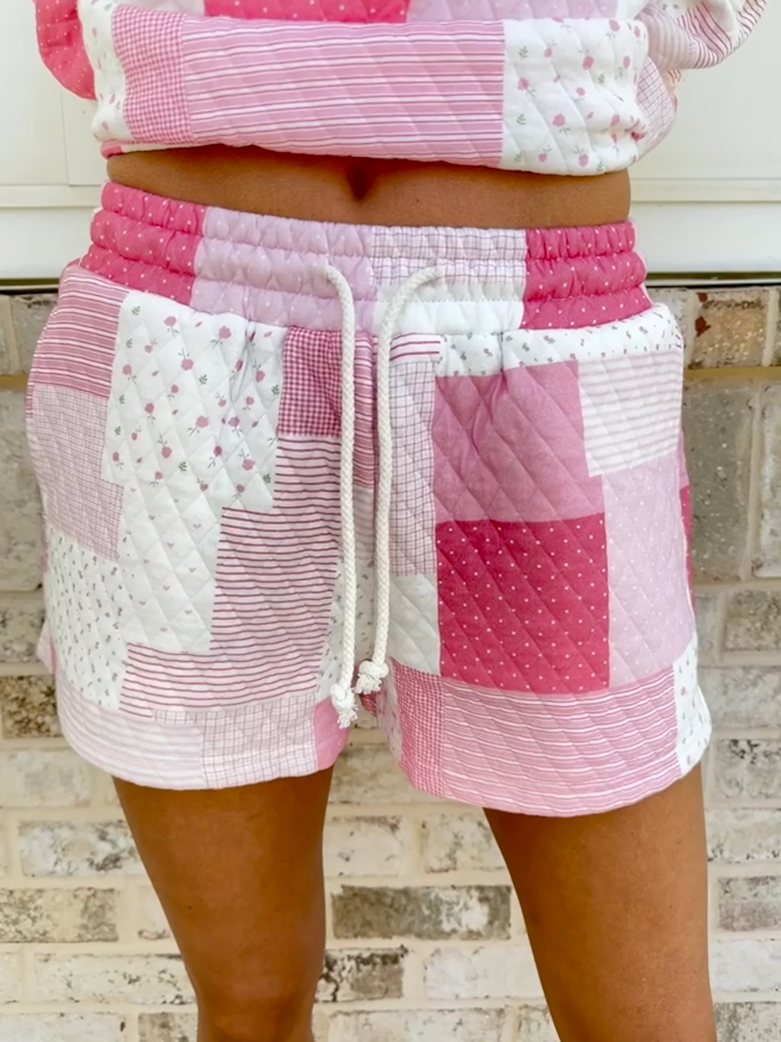 Margo Patchwork Quilted Shorts - Image 3