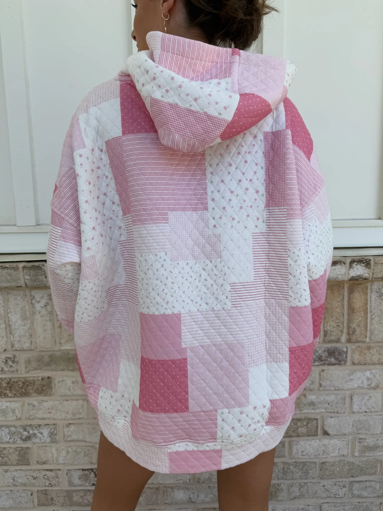 Margo Quilted Patchwork Hoodie - Image 2