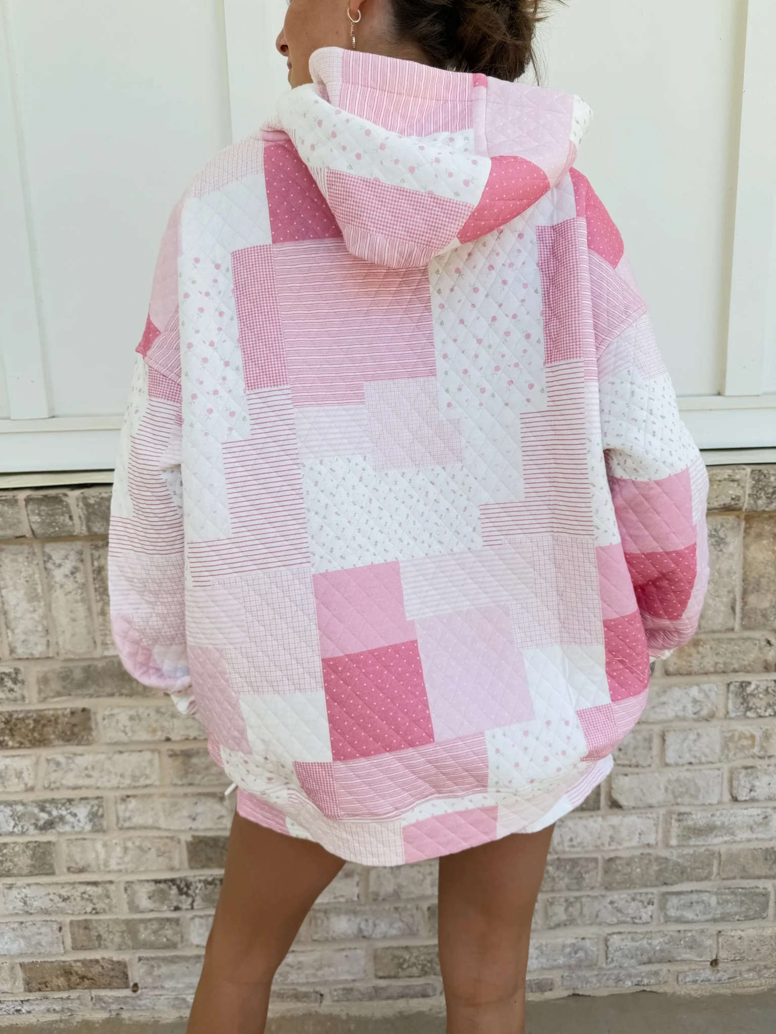 Margo Quilted Patchwork Hoodie - Image 4