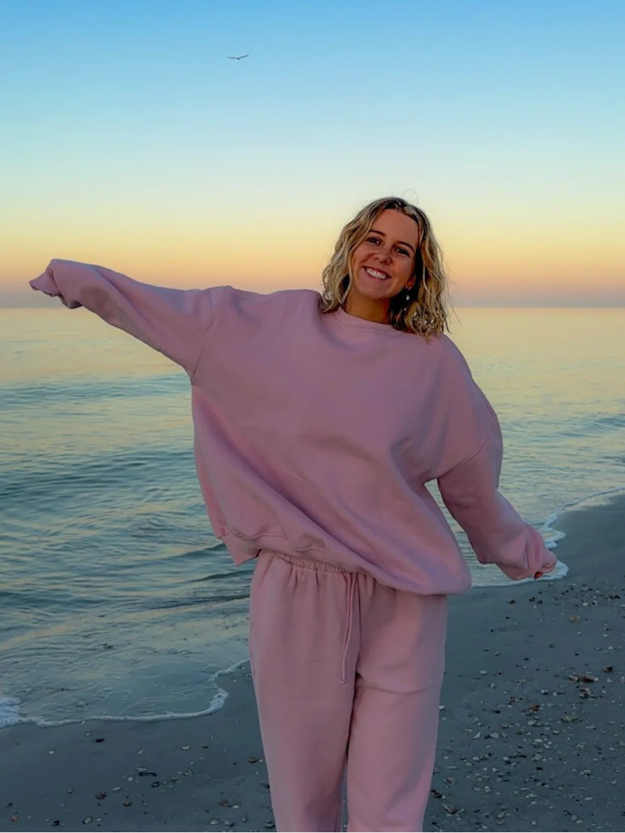 Mauve Mist Basic Blank Sweatshirt - Image 2