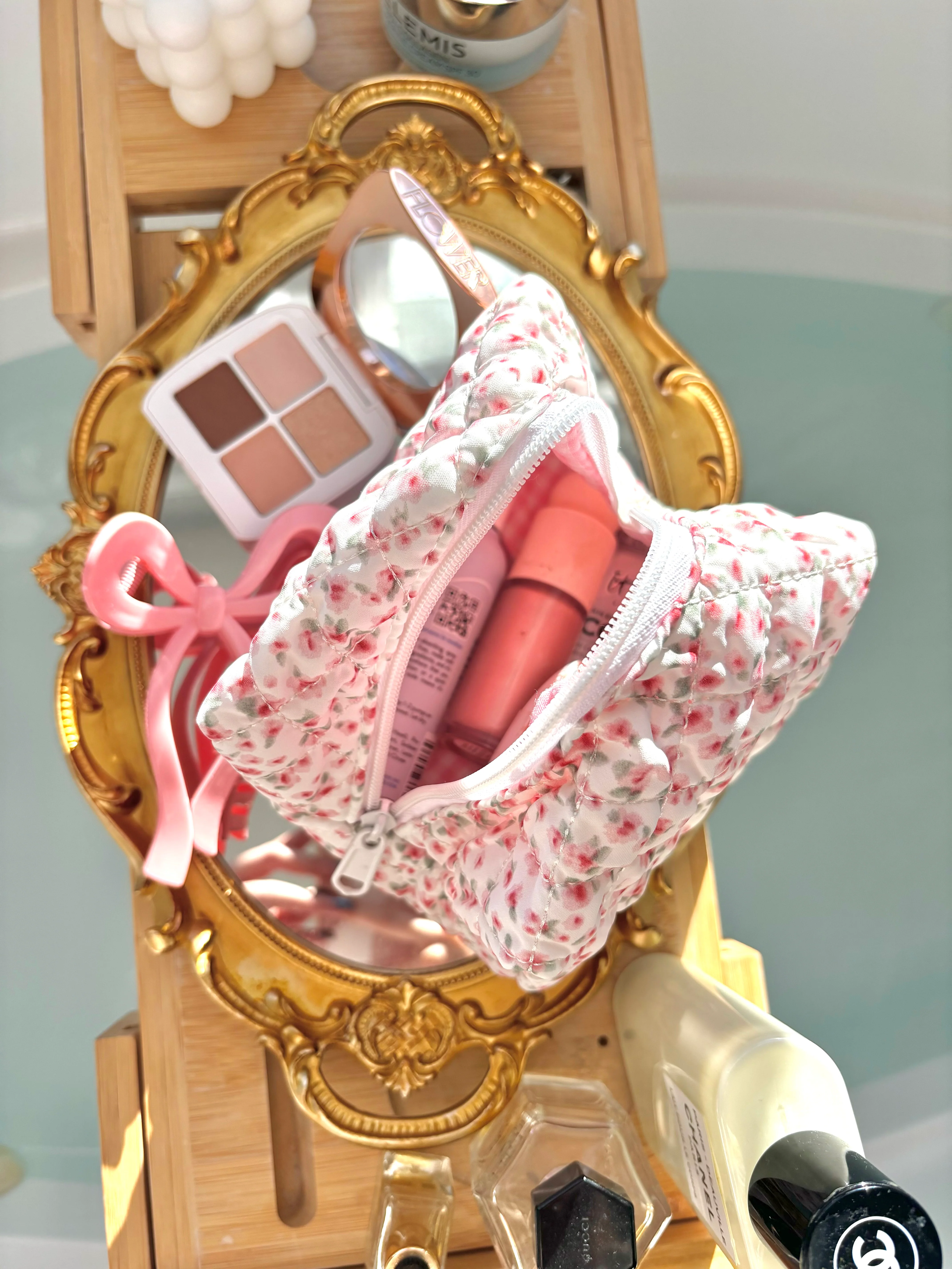Small Miley Quilted Handmade Travel Bag - Image 6