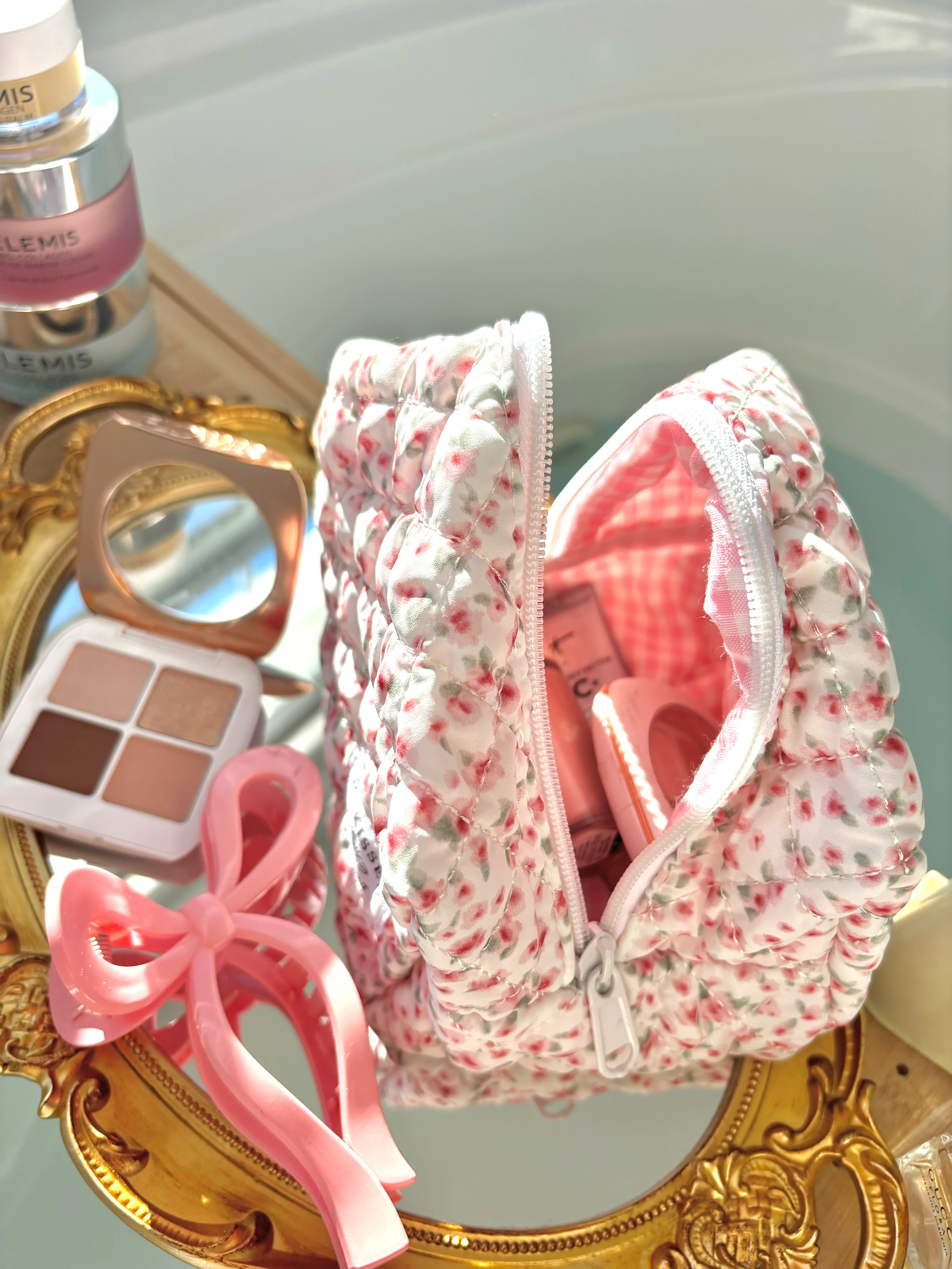 Small Miley Quilted Handmade Travel Bag - Image 7