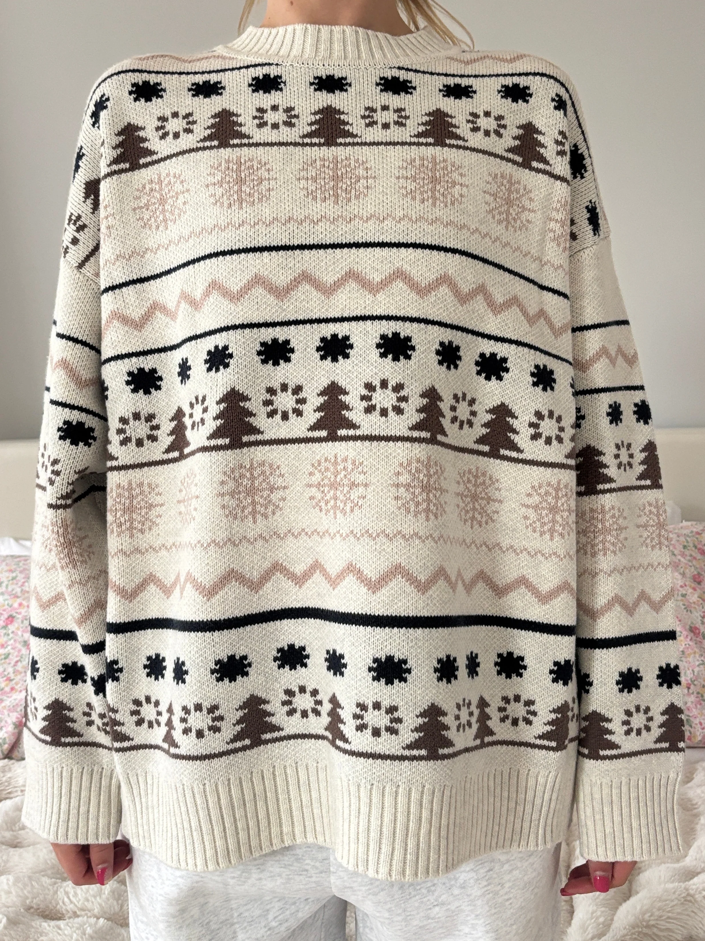 Moose Tracks Winter Sweater