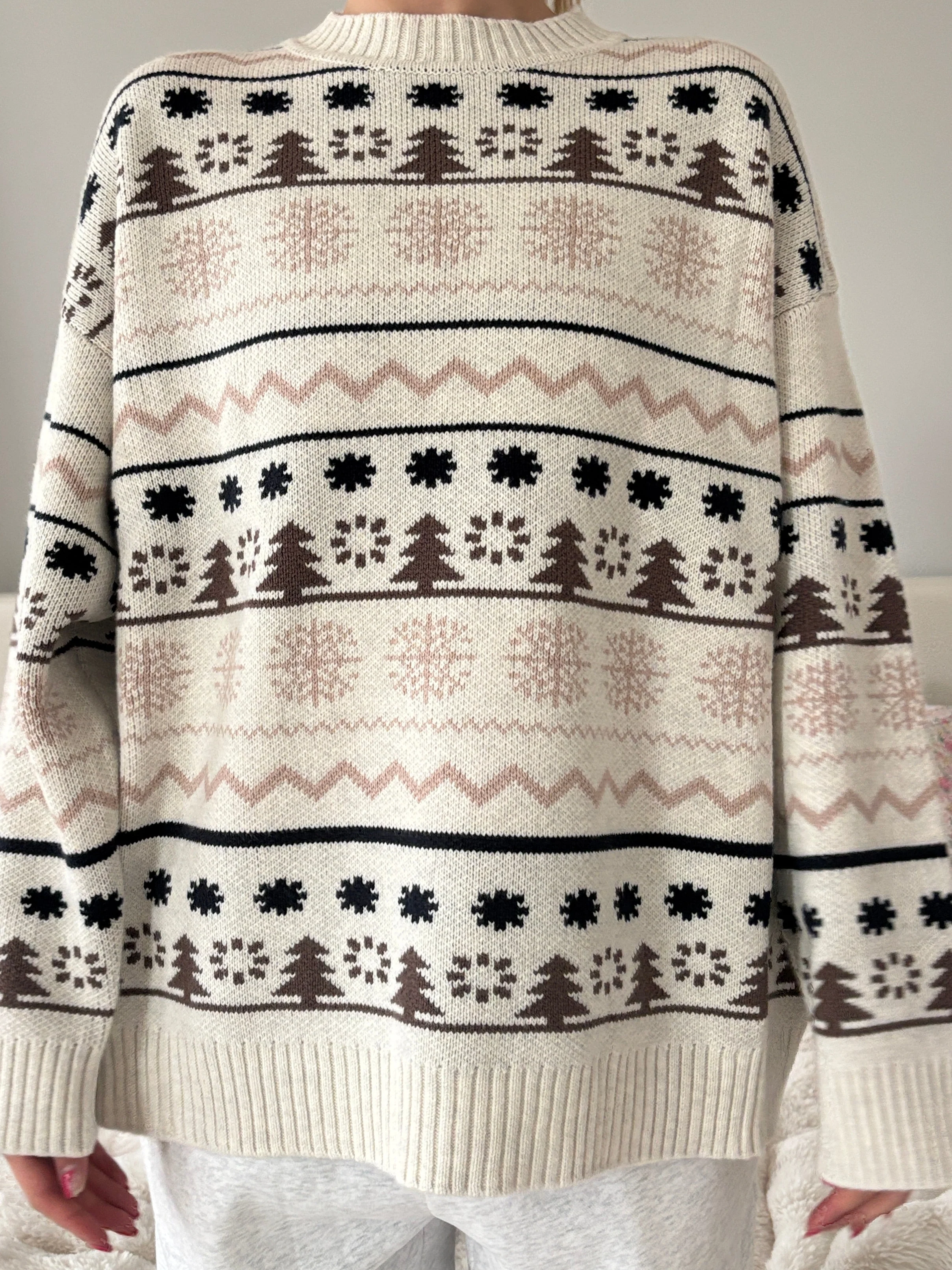 Moose Tracks Winter Sweater - Image 2