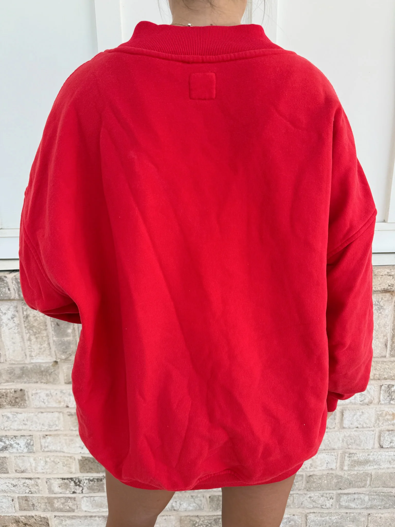American Flag Embroider V-Neck Sweatshirt - Image 4
