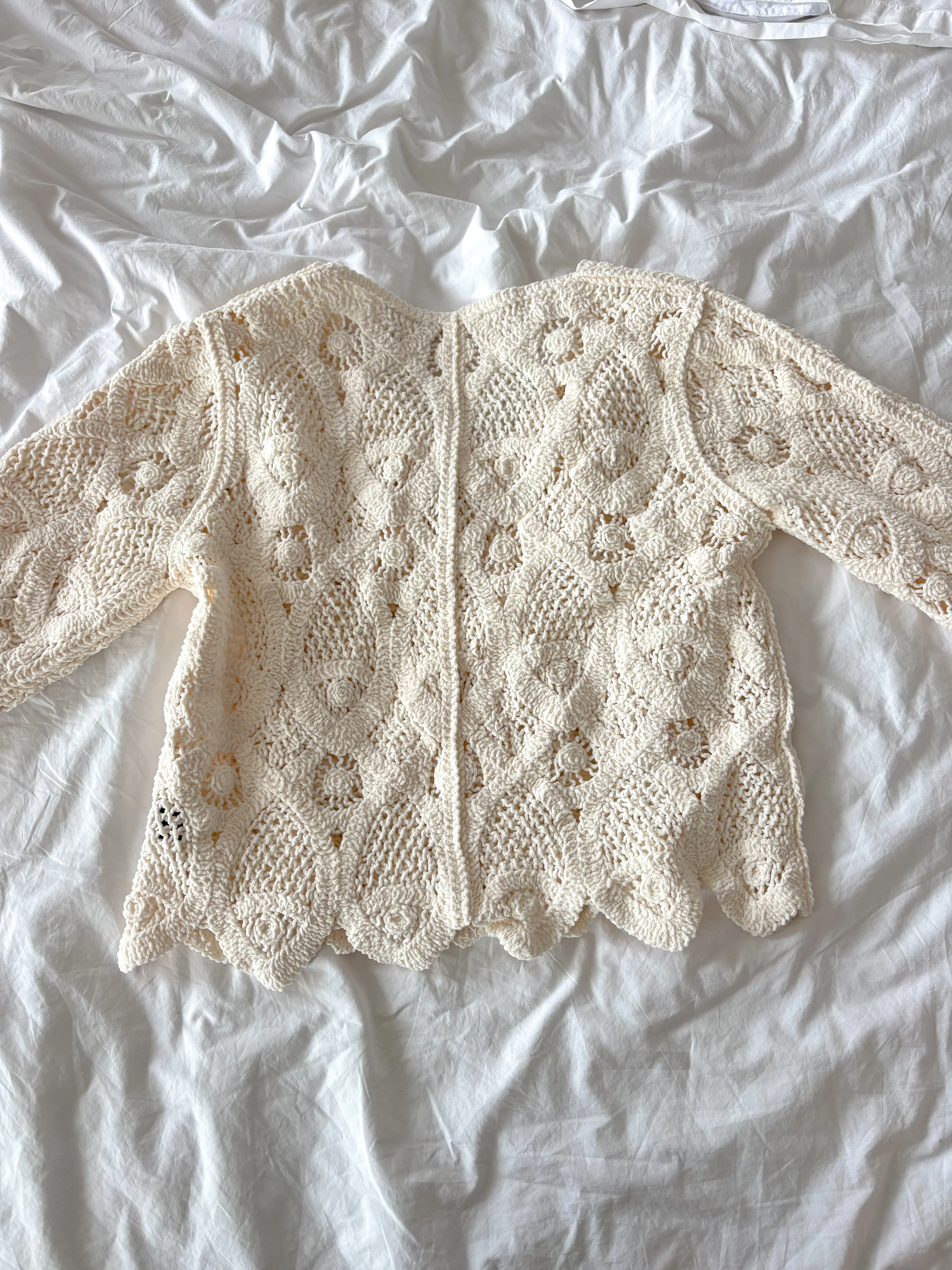 Crochet Cozy Cardigan Sweater - Image 3