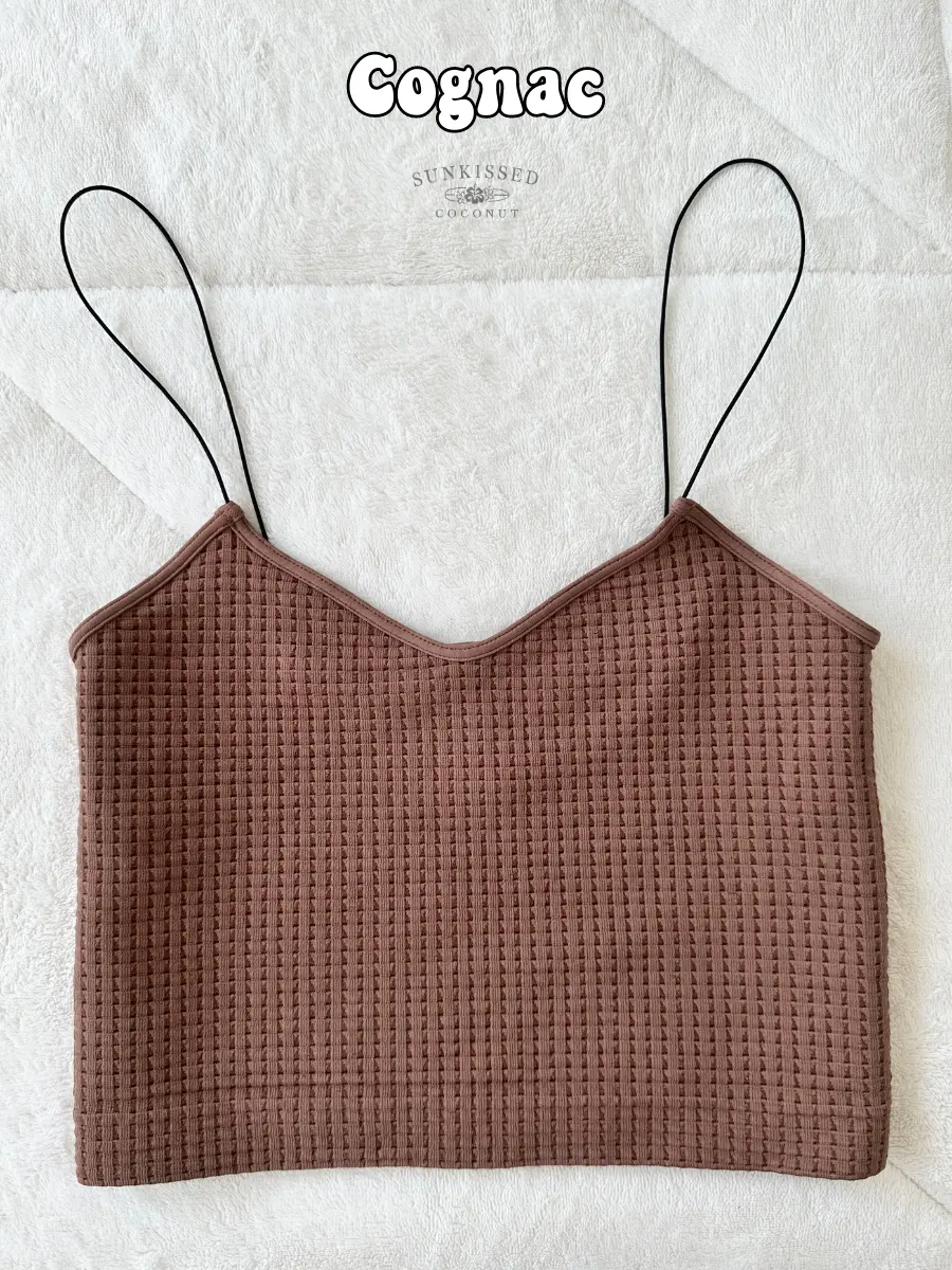 Neutral Waffle Seamless Nikibiki Camis - Image 3