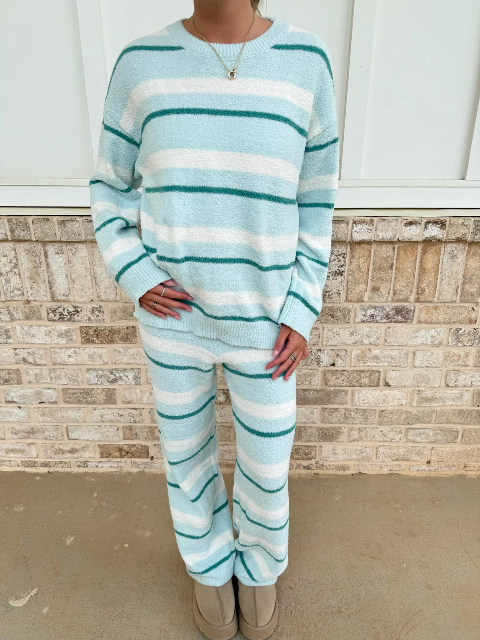 Diamond Ice Fuzzy Soft Loungewear Set