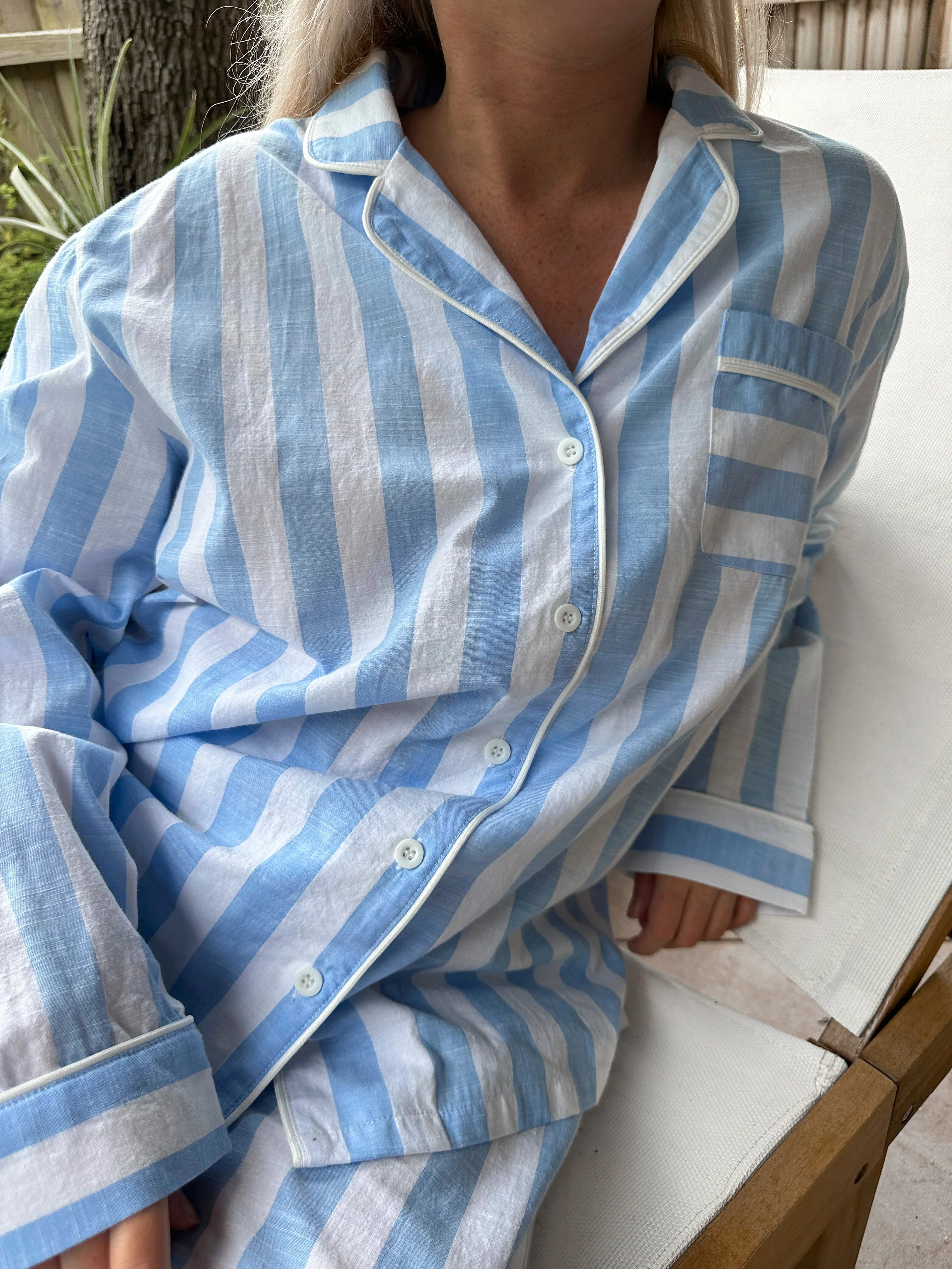 A Day In Greece Striped Pajama Pants - Image 4