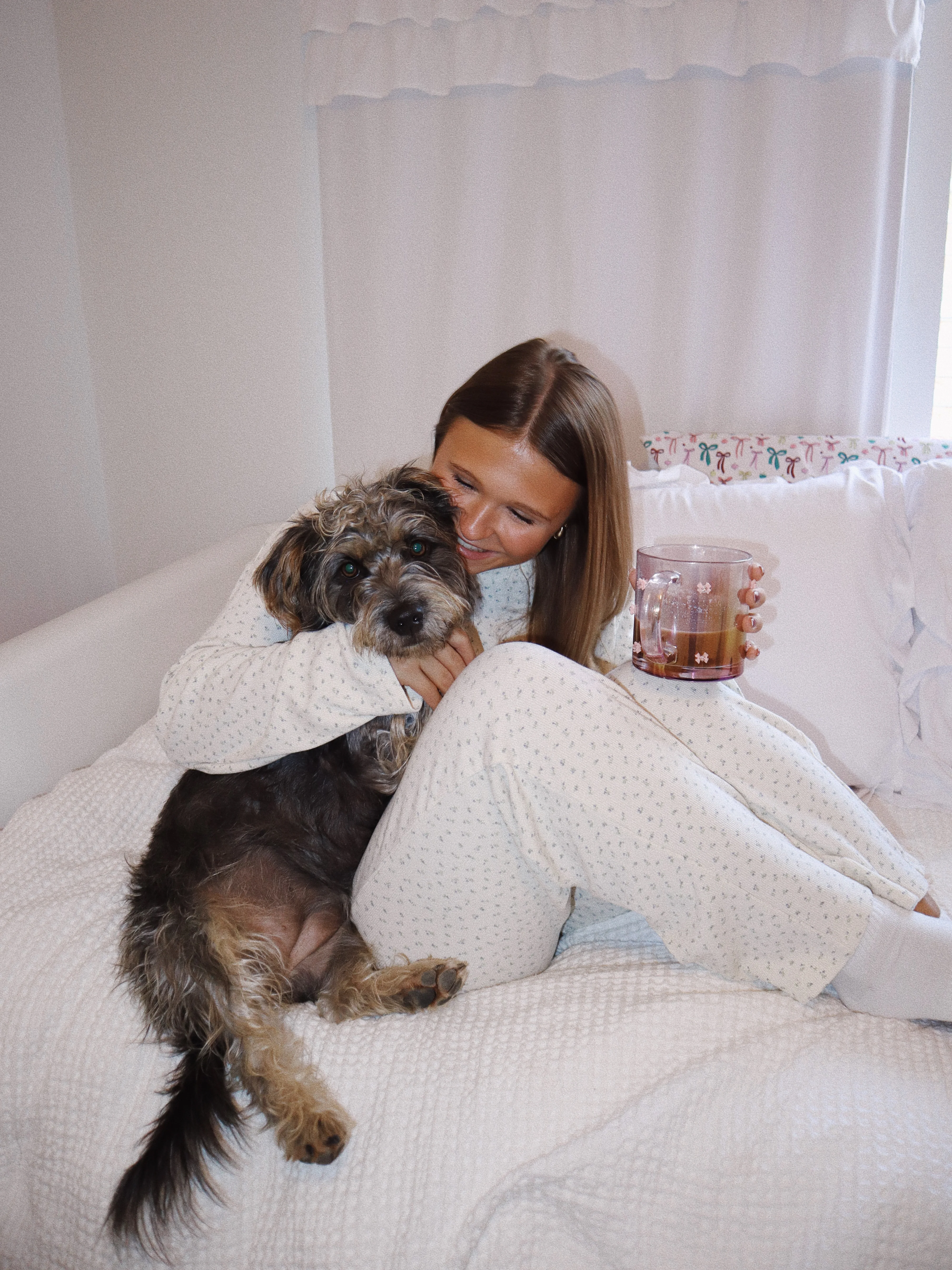 Pale Floral Pajama Pants - Image 11