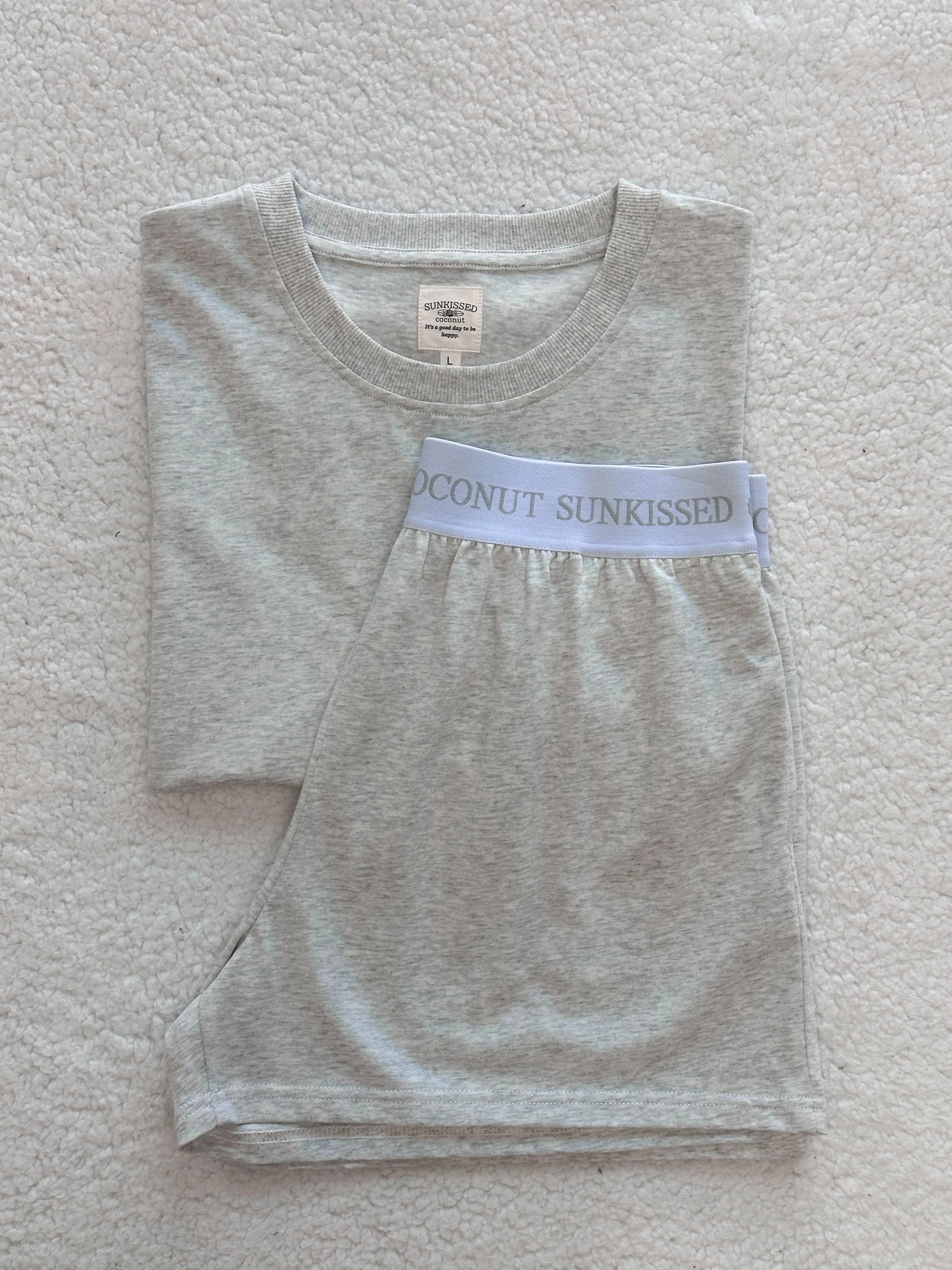Pearl Grey Basic Watercolor Slightly Cropped Blank Tee - Image 6