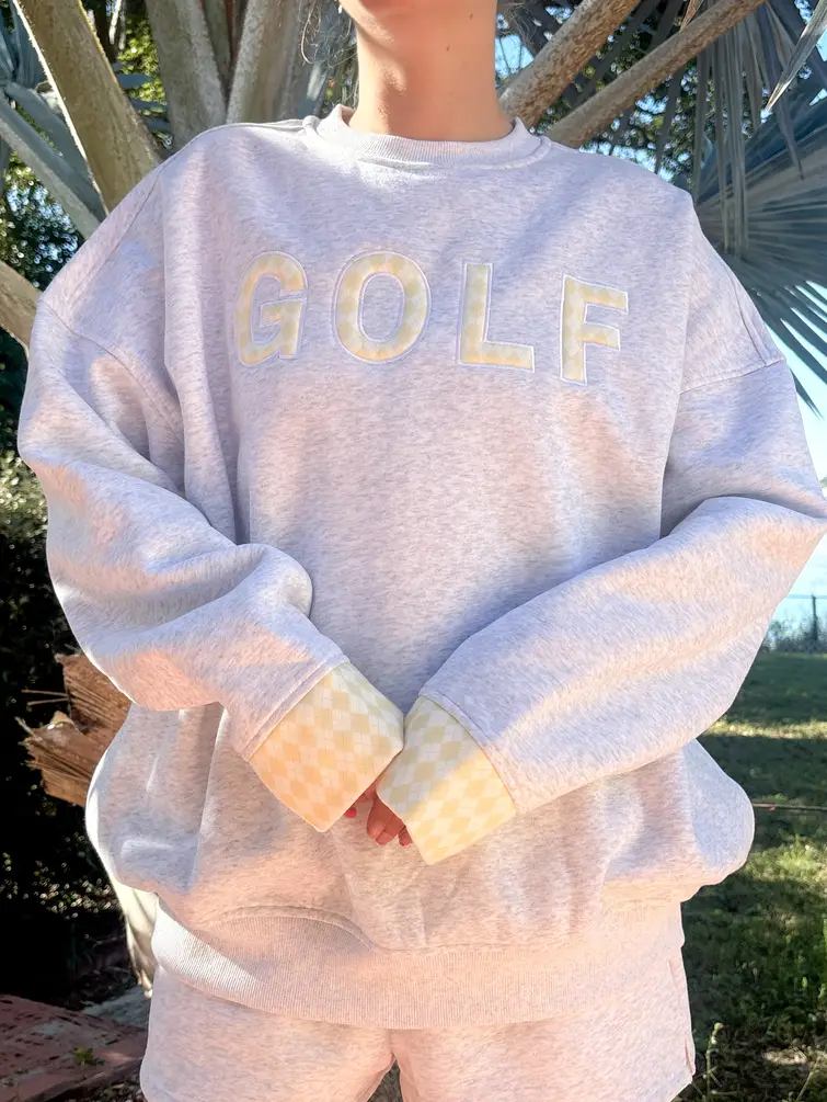 Pearl Grey Golf Sweatshirt - Image 2