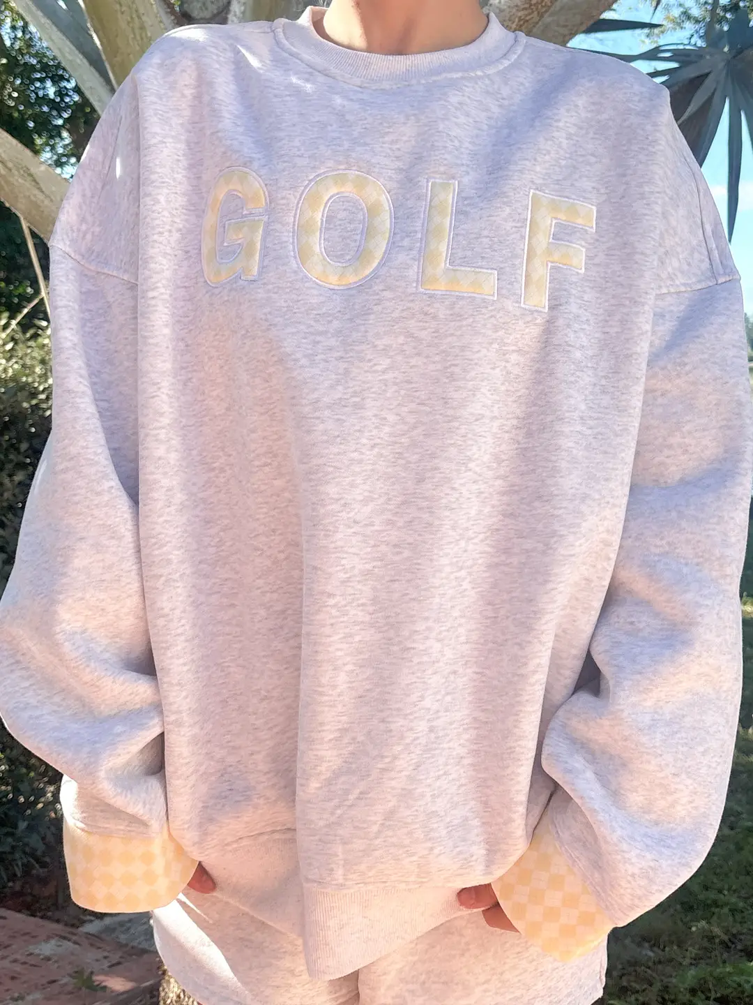 Pearl Grey Golf Sweatshirt - Image 3