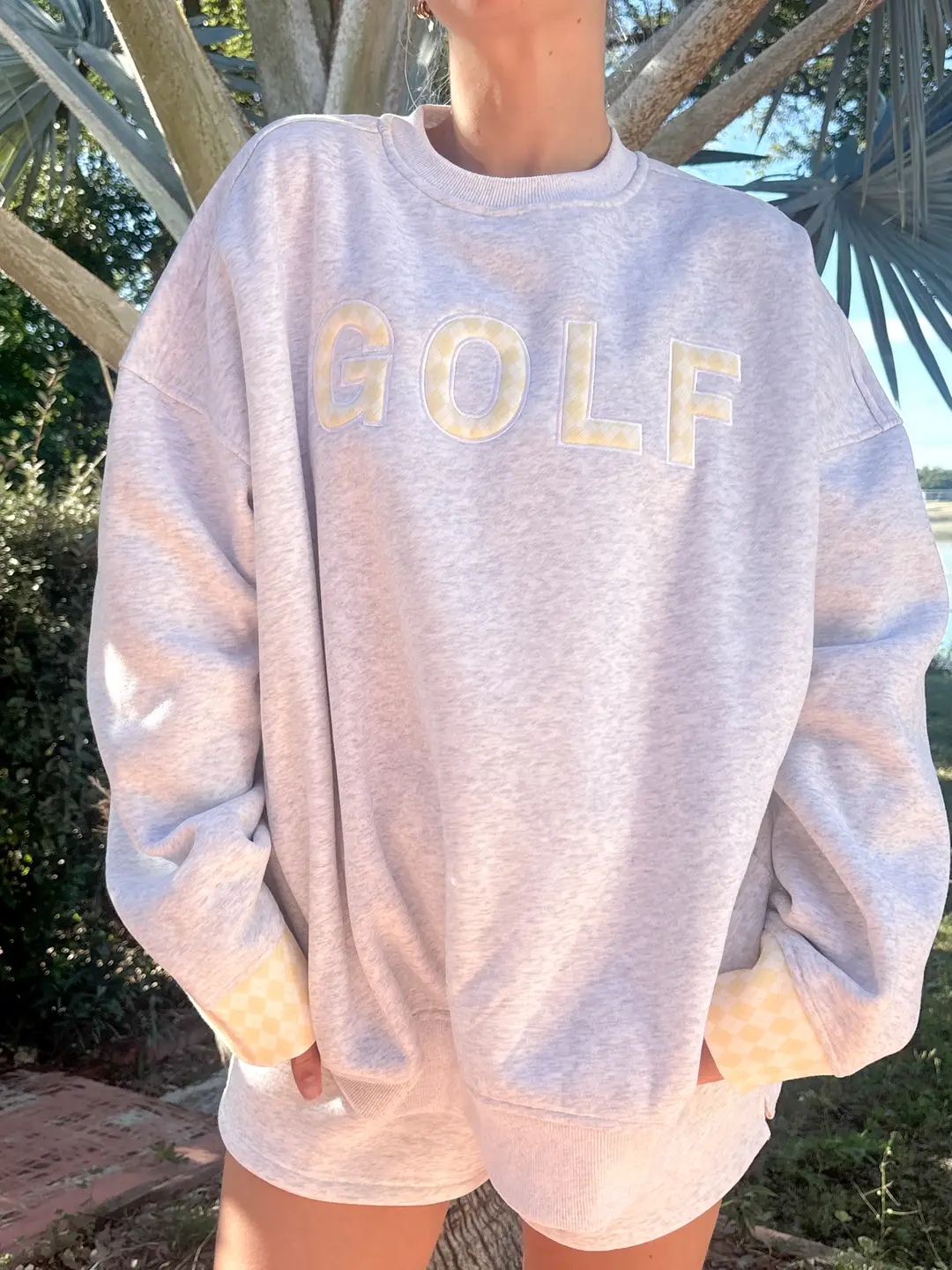 Pearl Grey Golf Sweatshirt - Image 4