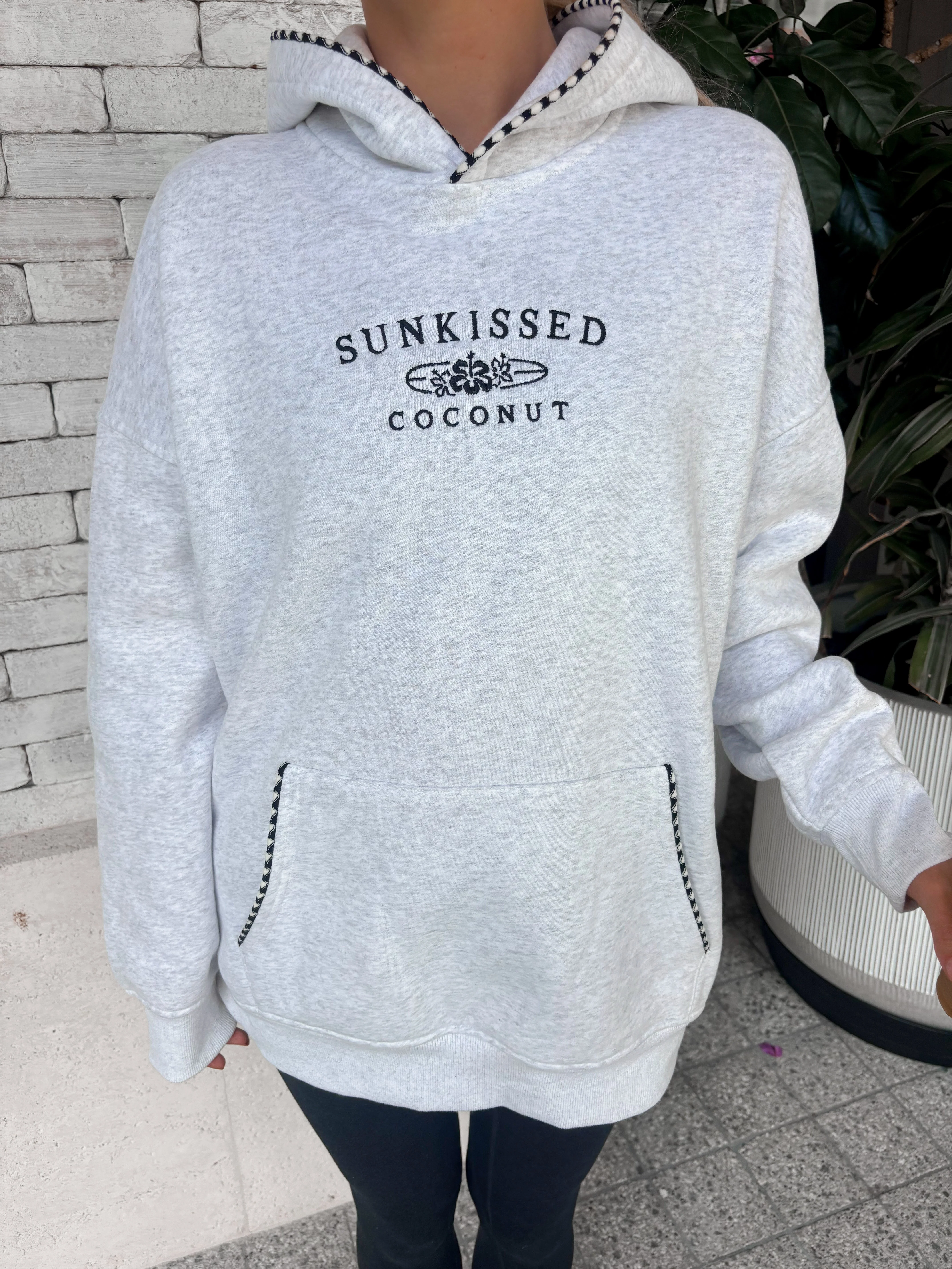 Pearl Grey Lexi Stitched Sunkissedcoconut Hoodie - Image 12