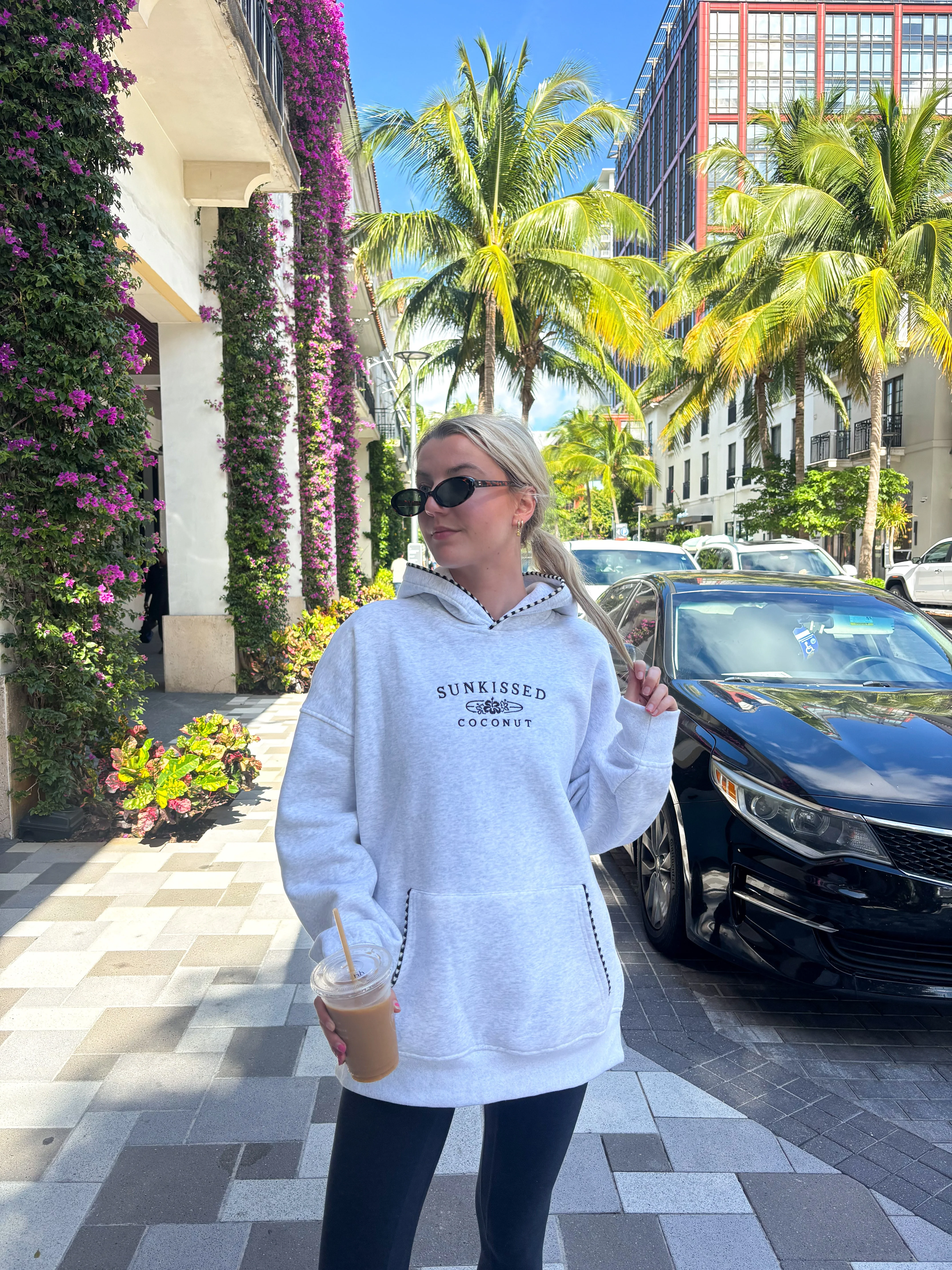 Pearl Grey Lexi Stitched Sunkissedcoconut Hoodie - Image 5