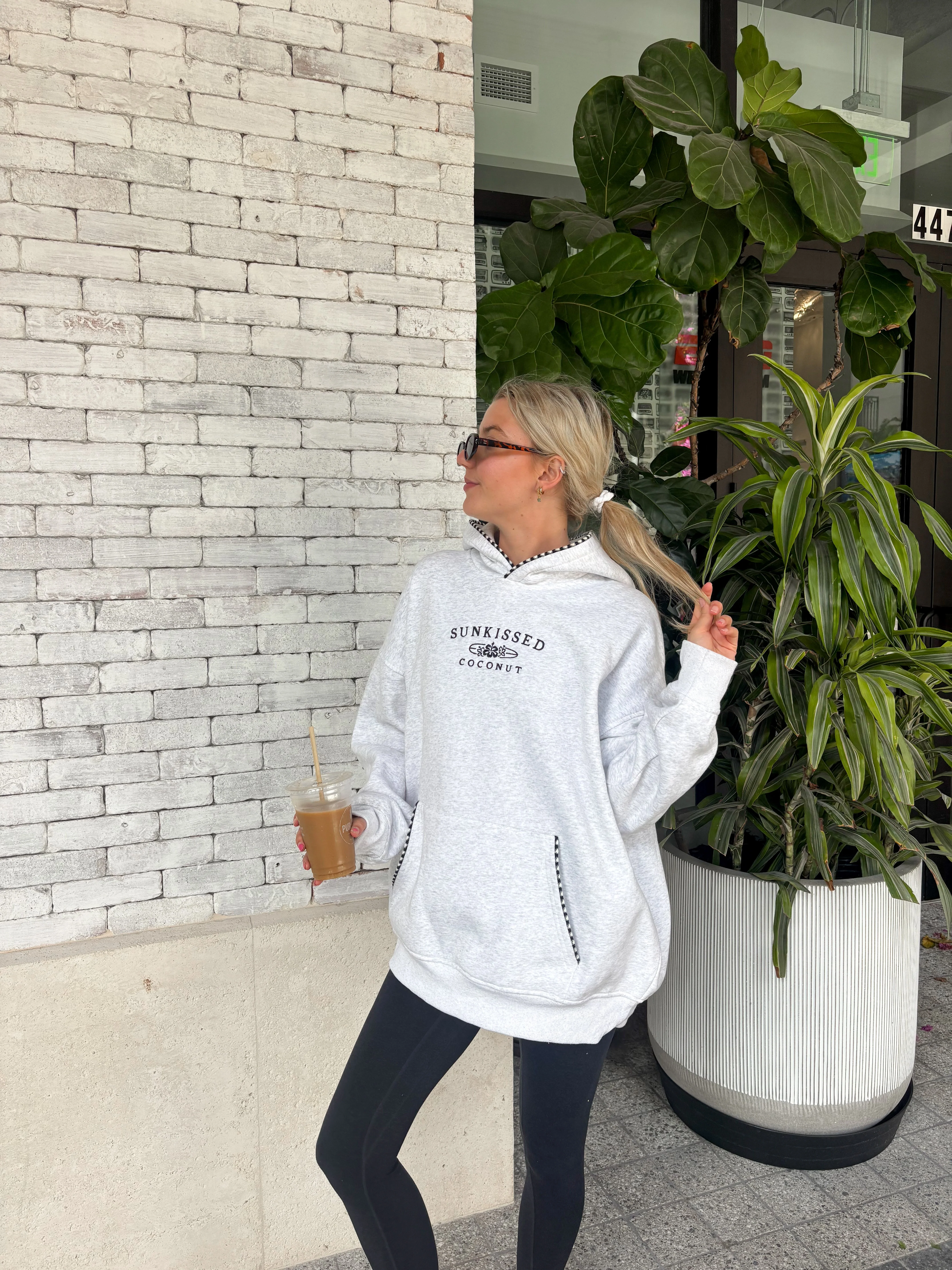 Pearl Grey Lexi Stitched Sunkissedcoconut Hoodie - Image 9