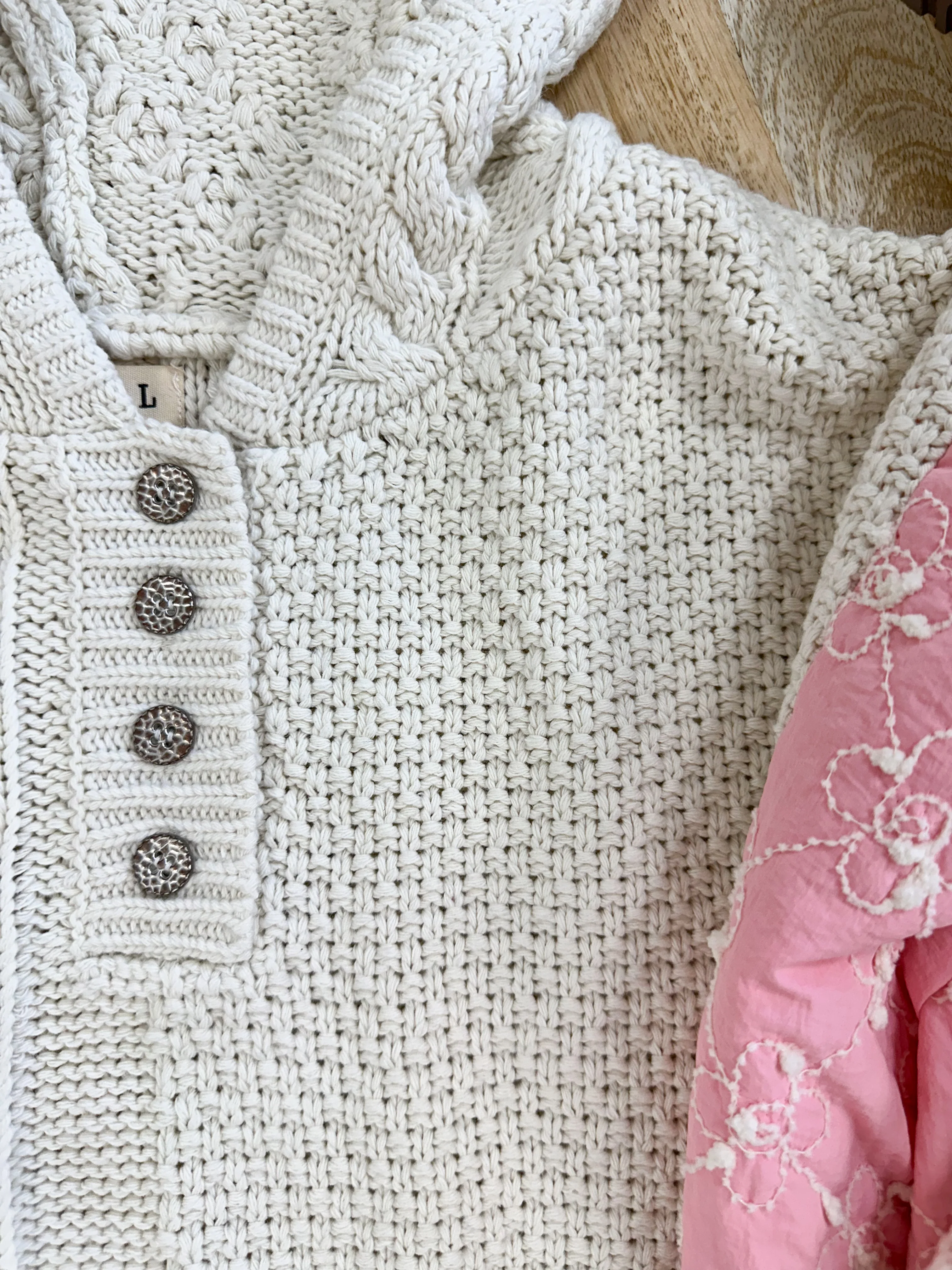 Pink Blossom Quilted Kit Sweater - Image 10