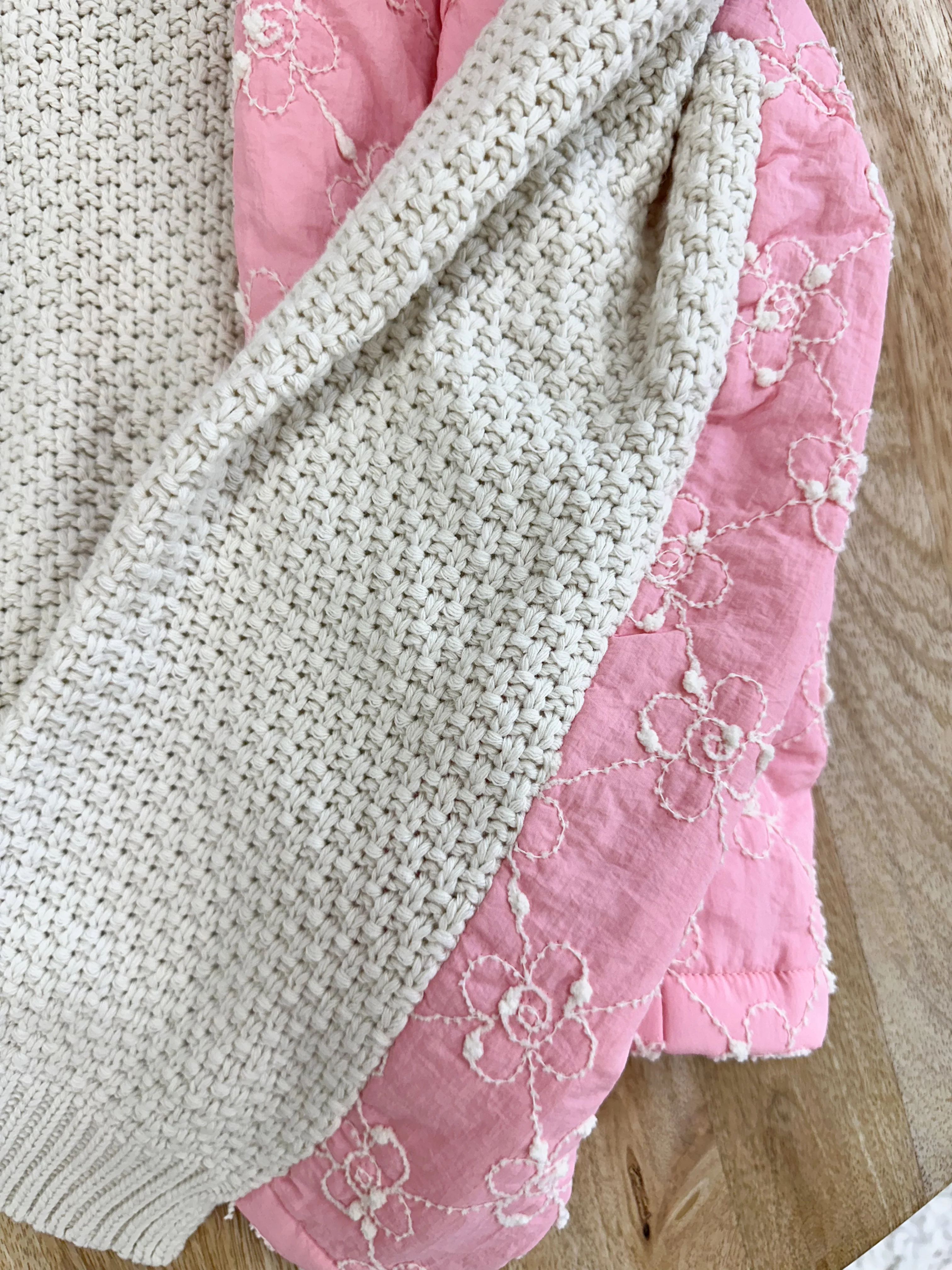 Pink Blossom Quilted Kit Sweater - Image 12