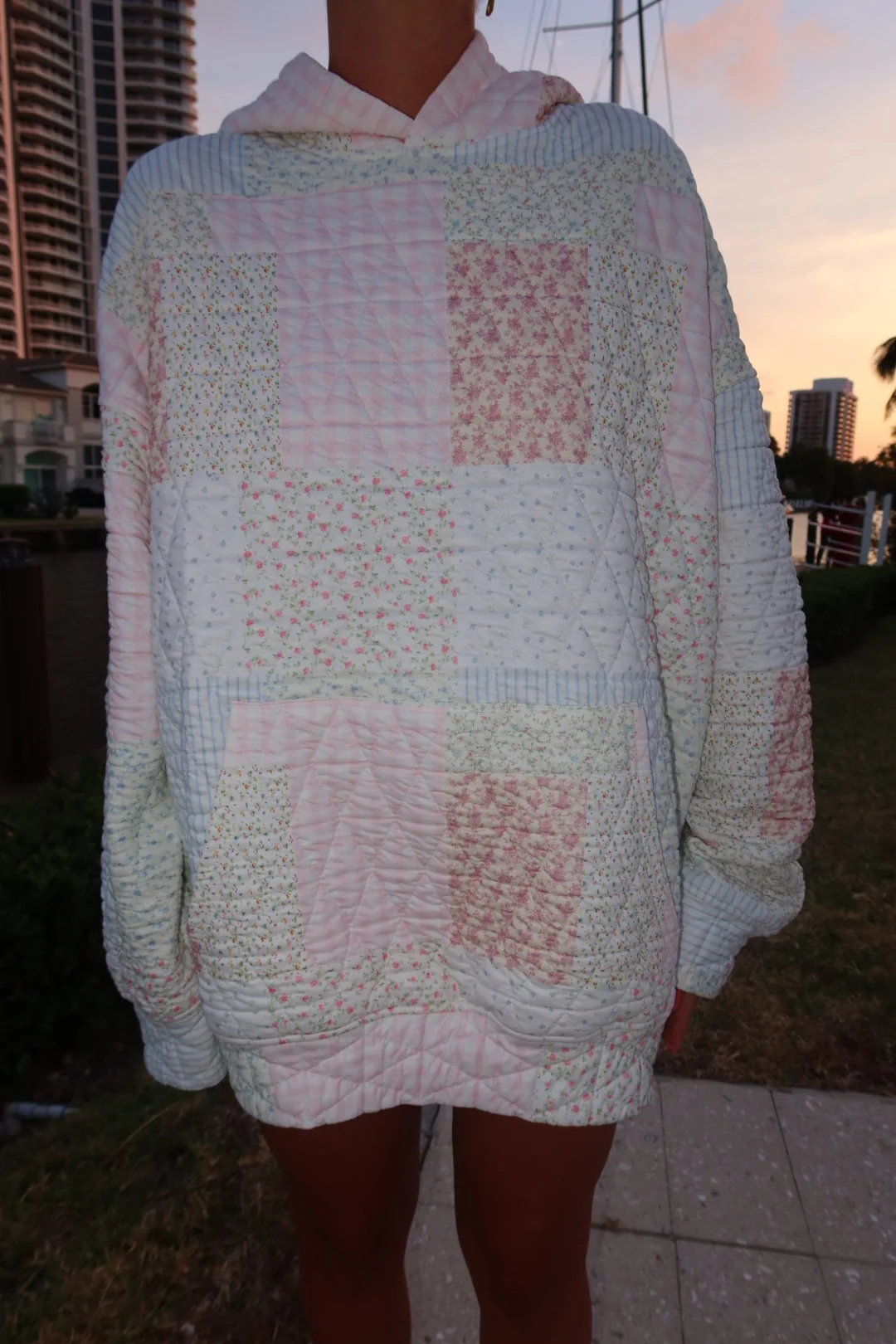 Quilted Pastel Hoodie - Image 8