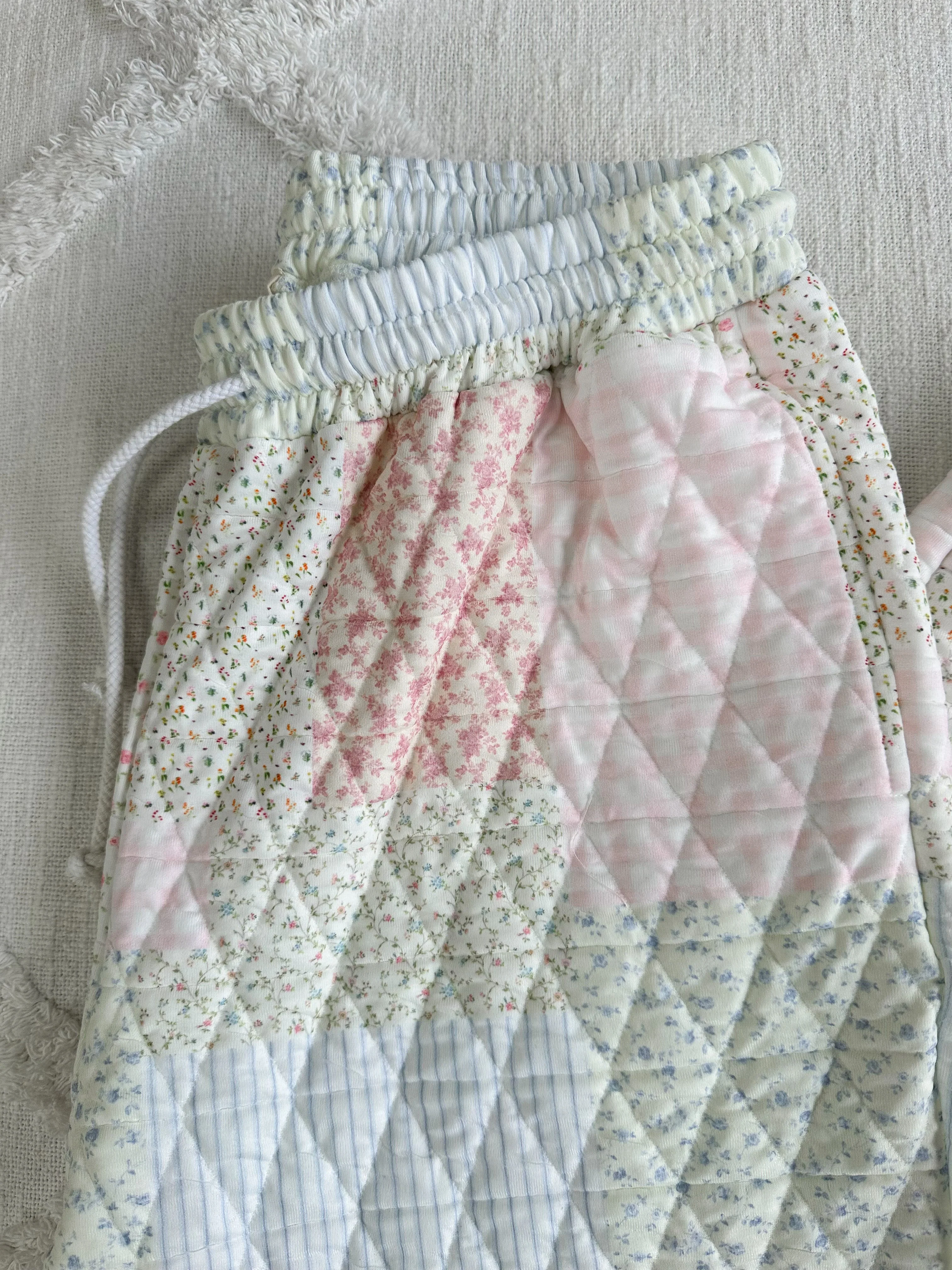Quilted Pastel Joggers - Image 3