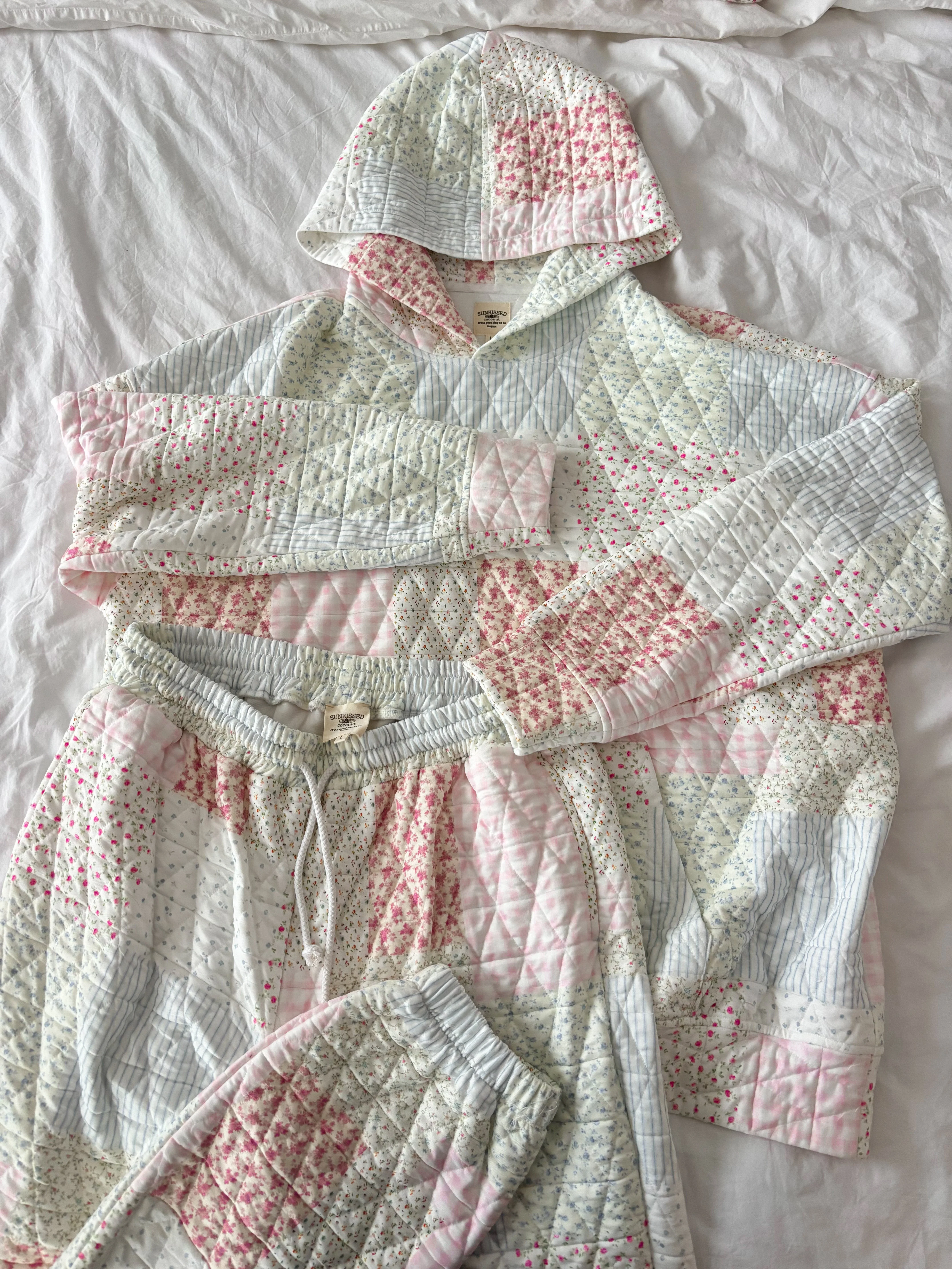 Quilted Pastel Joggers - Image 4