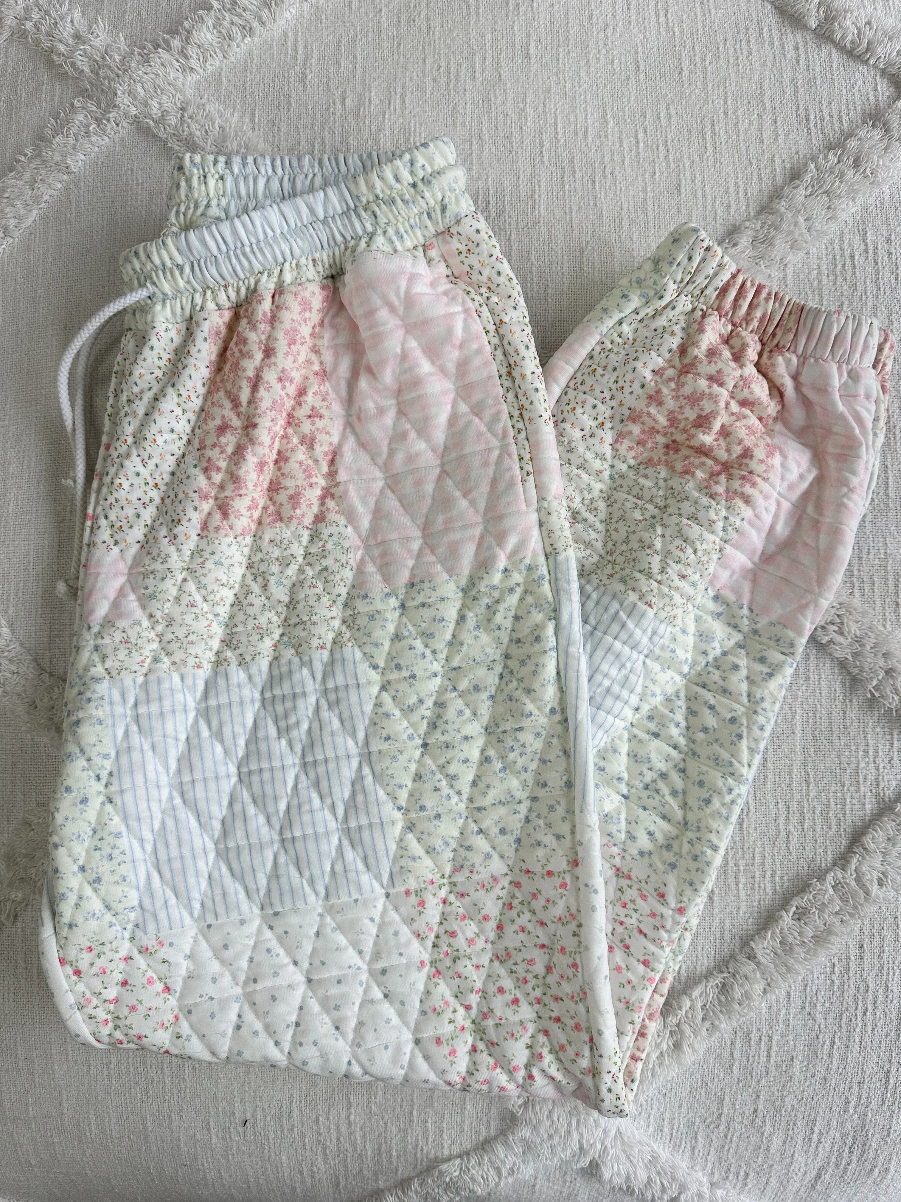 Quilted Pastel Joggers - Image 5