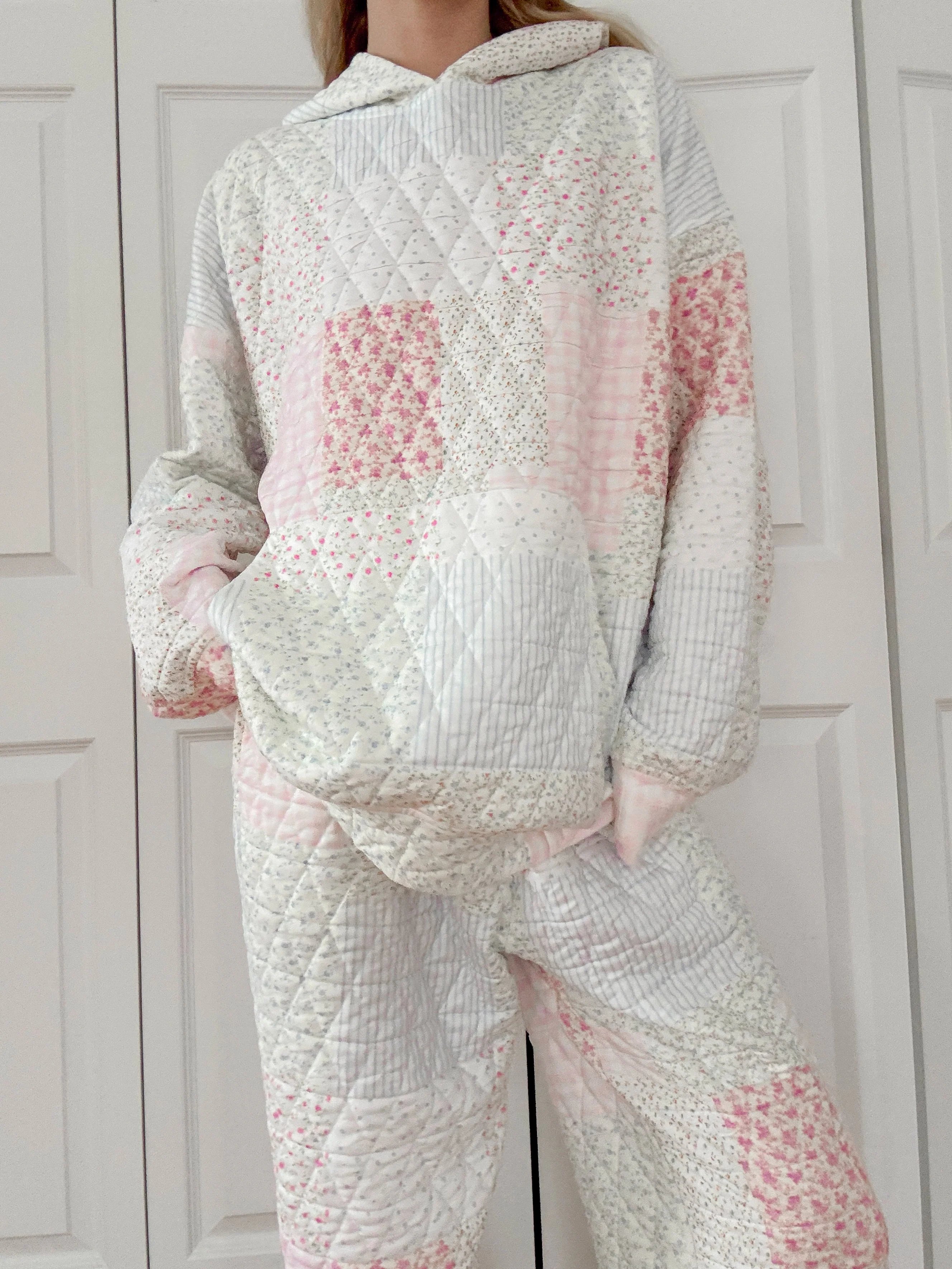 Quilted Pastel Joggers - Image 6