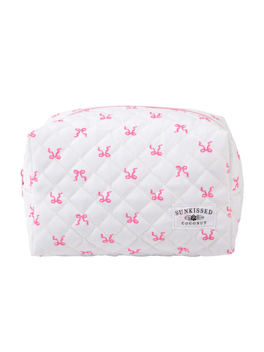 Large Coquette Ribbon Bow Handmade Travel Bag - Image 3