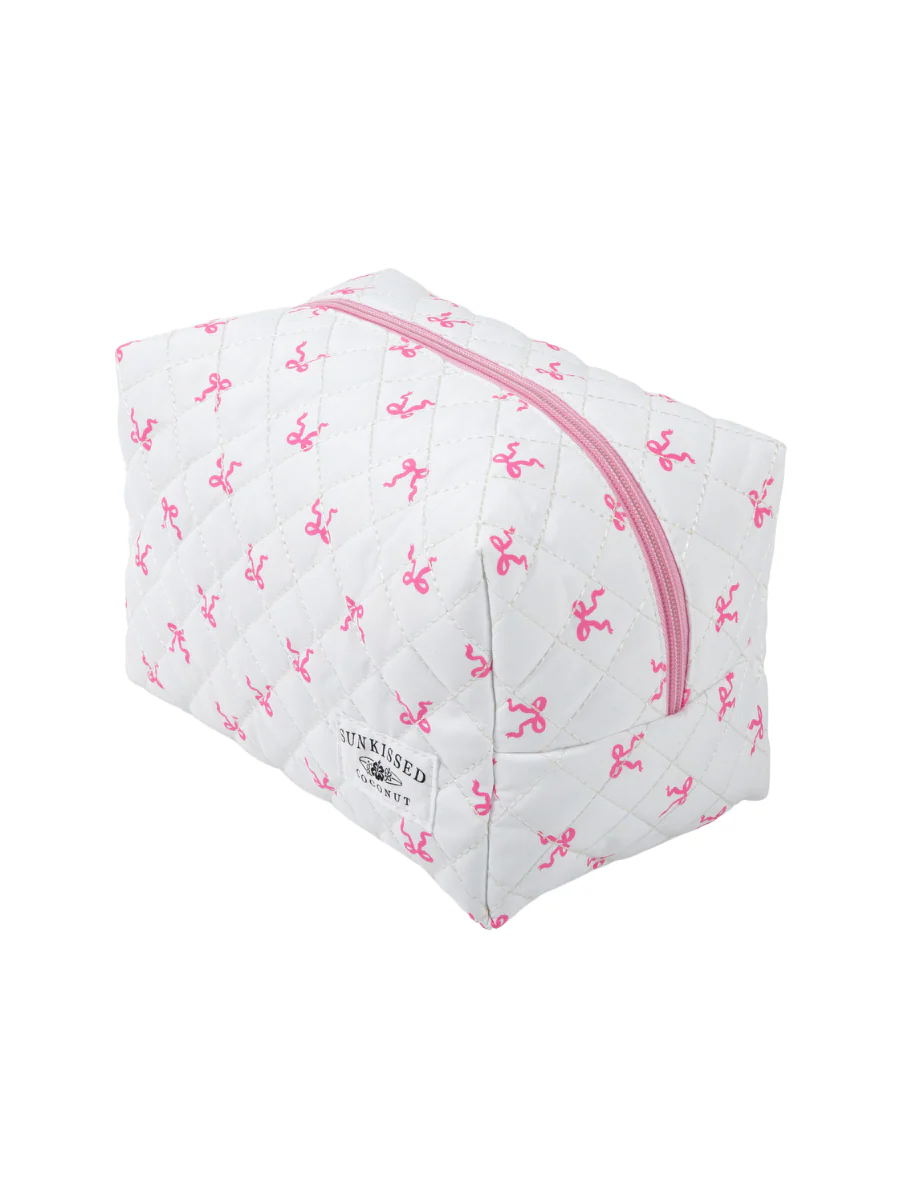 Large Coquette Ribbon Bow Handmade Travel Bag - Image 5