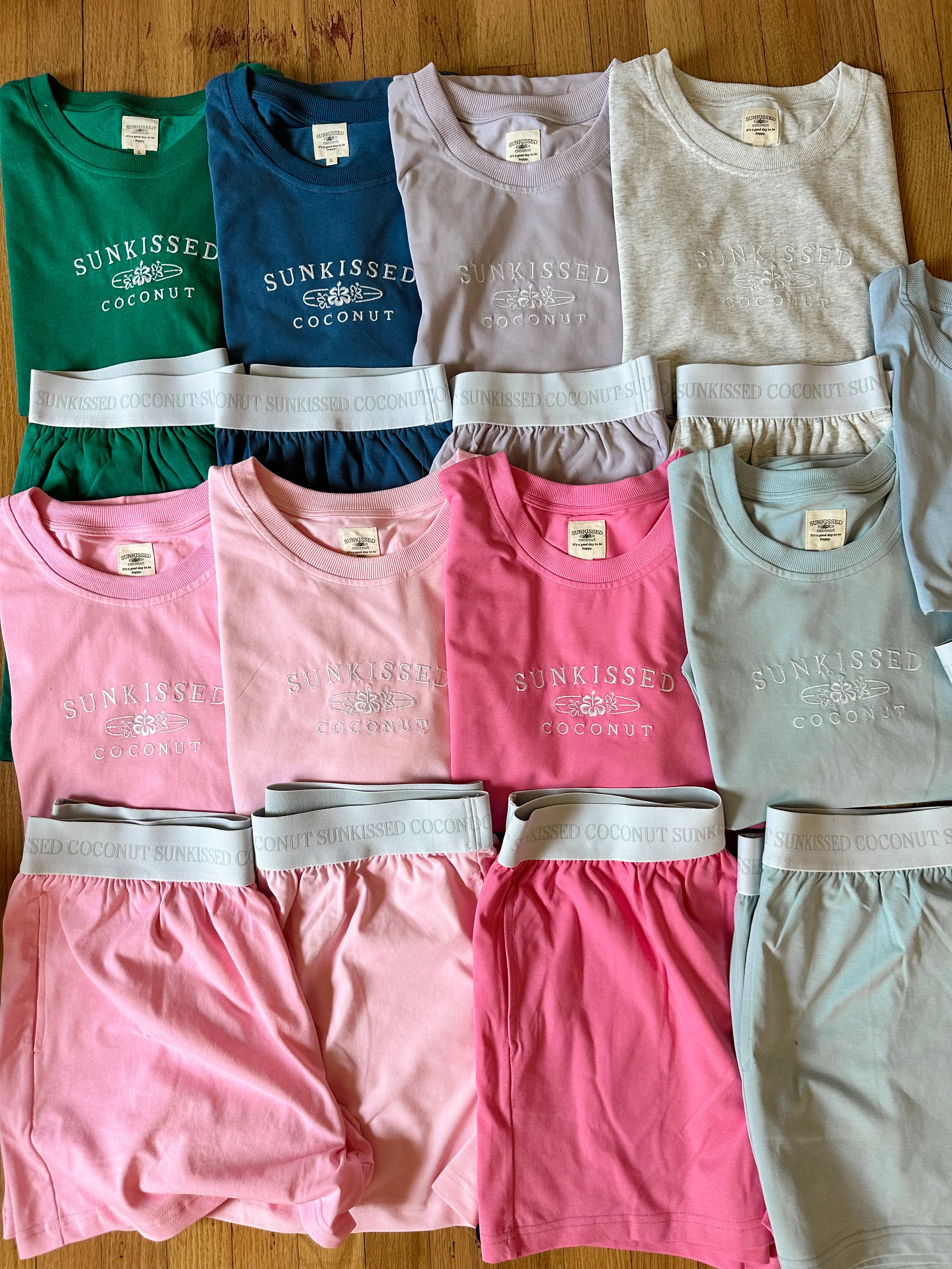 Pearl Grey Basic Watercolor Embroider Tee - Image 5