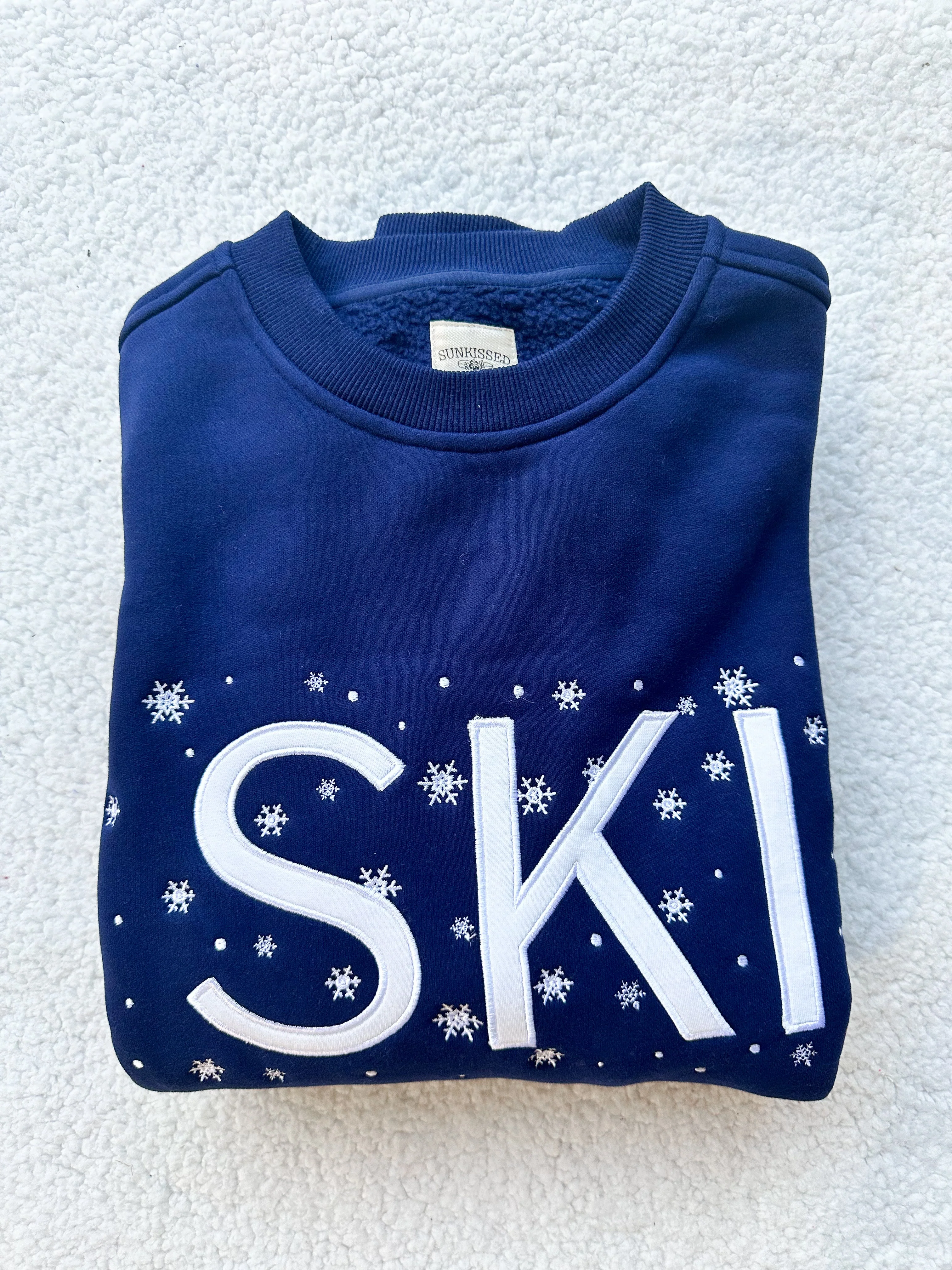 Ski Snowflake Embroider Sweatshirt - Image 5