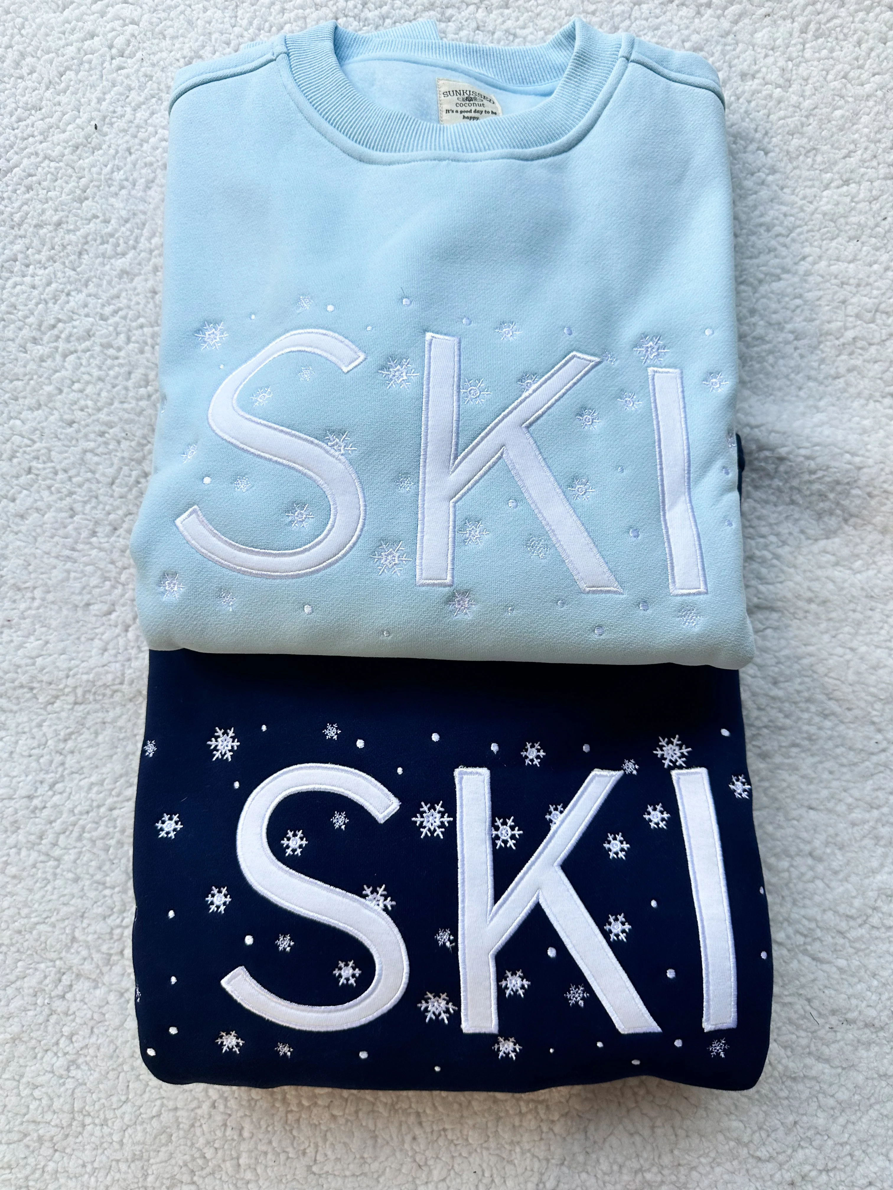 Icy Blue Ski Snowflake Sweatshirt - Image 7