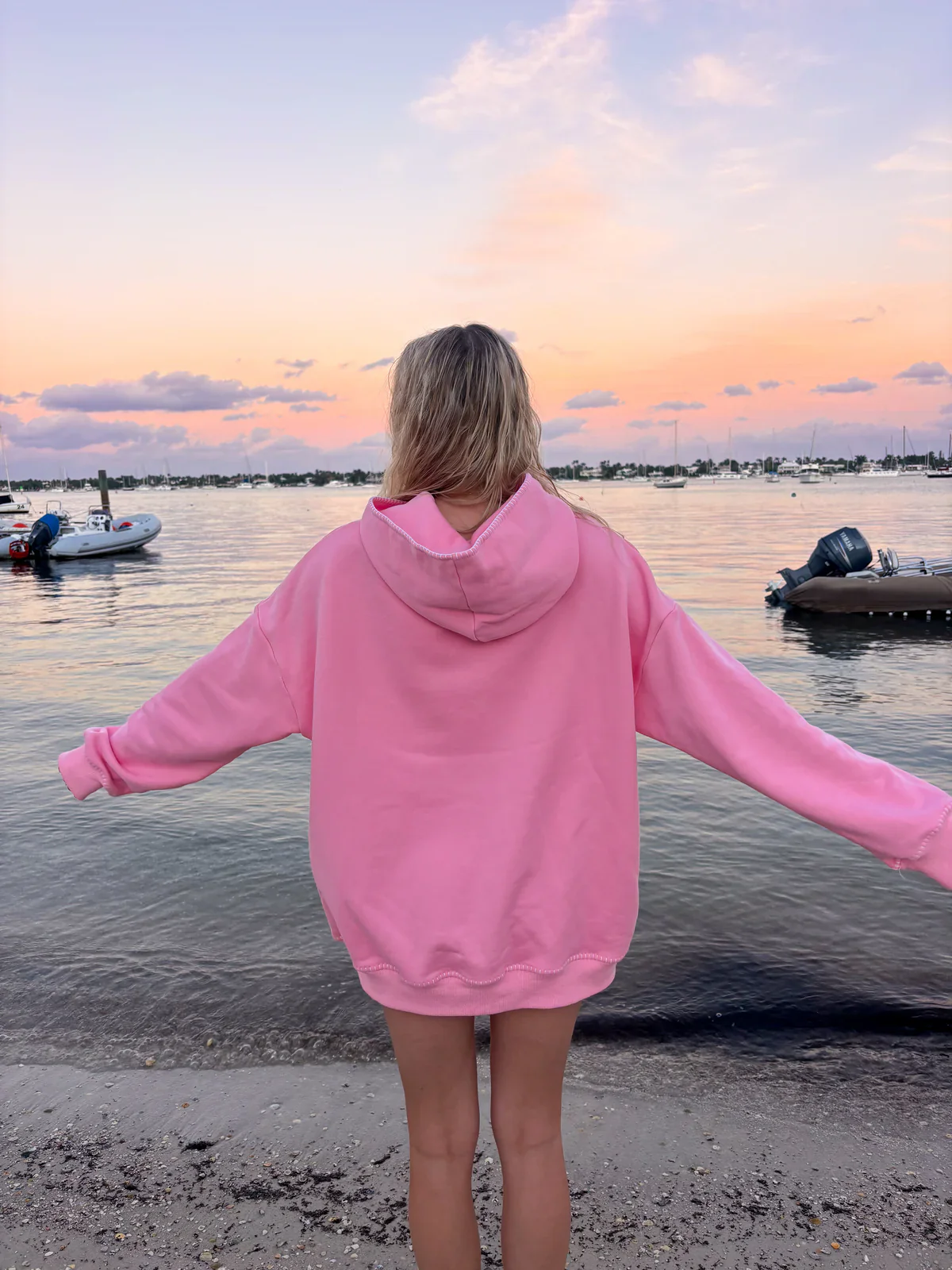 Stitched Sunkissedcoconut Embroidered Oversized Hoodie 100% Cotton - Image 15