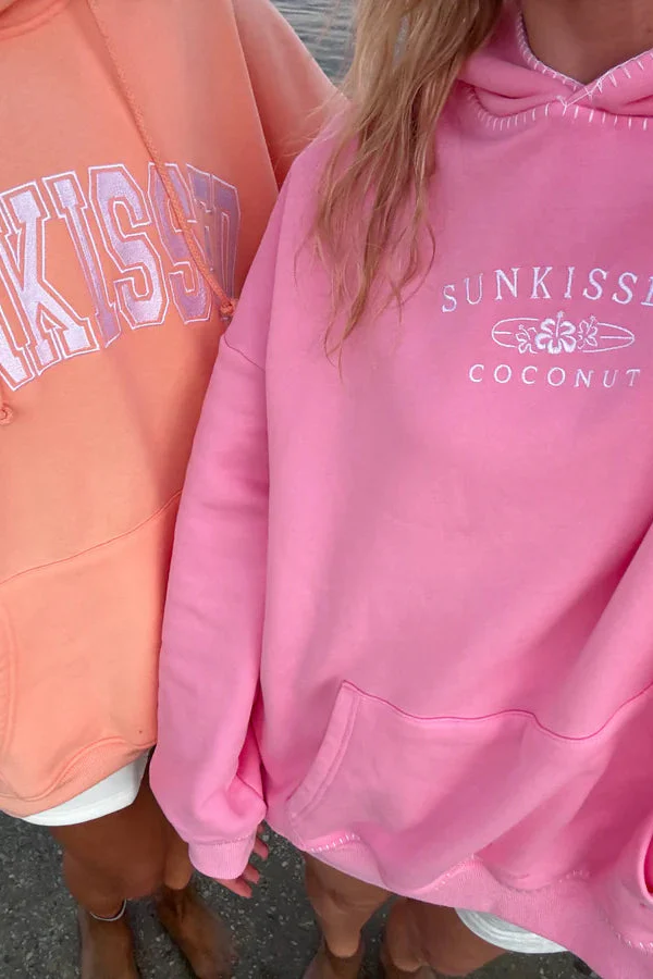 Stitched Sunkissedcoconut Embroidered Oversized Hoodie 100% Cotton - Image 16