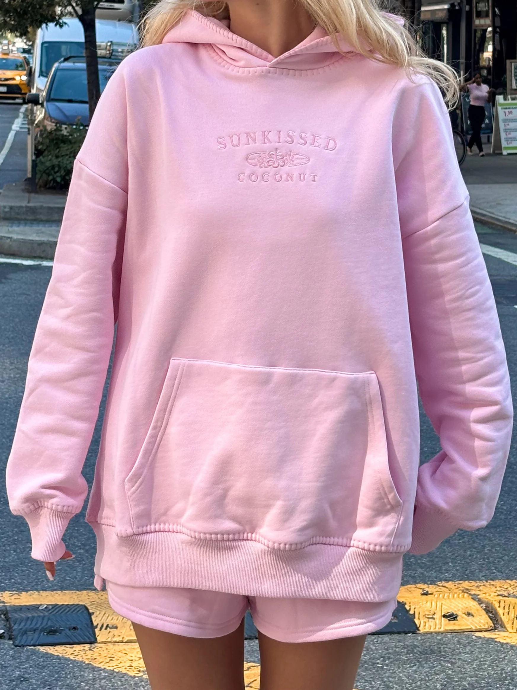 Stitched Sunkissedcoconut Embroidered Oversized Hoodie 100% Cotton - Image 20