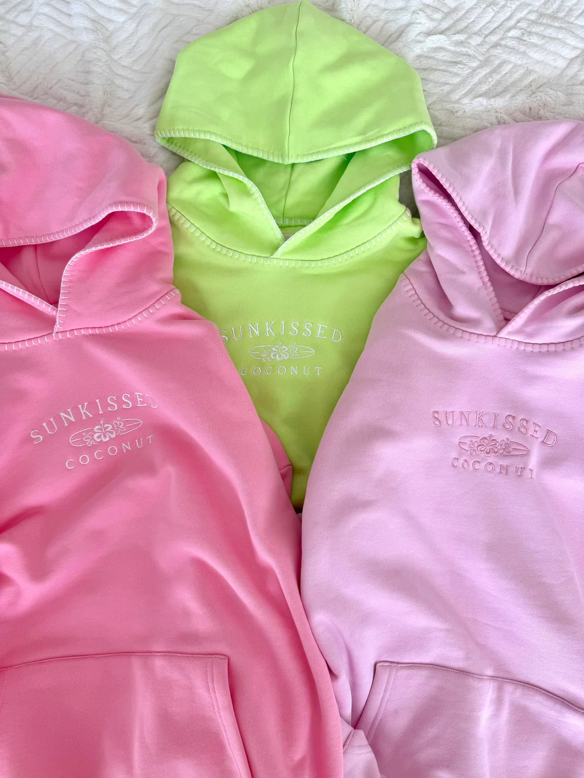 Stitched Sunkissedcoconut Embroidered Oversized Hoodie 100% Cotton - Image 26