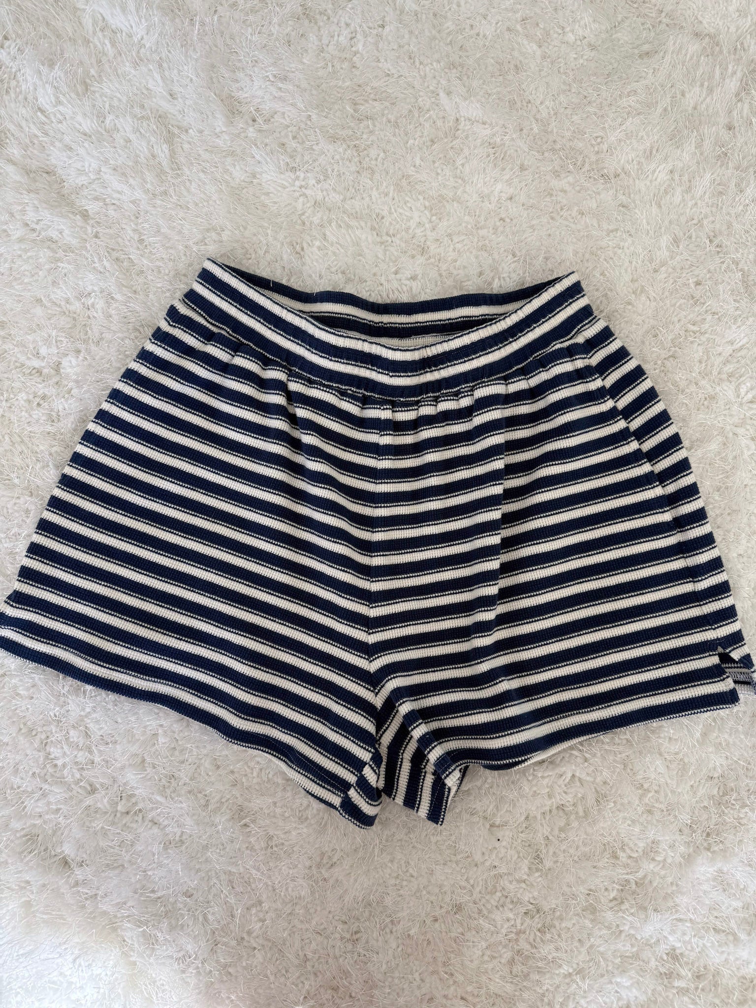 Striped Knit Loungewear Shorts - Image 8