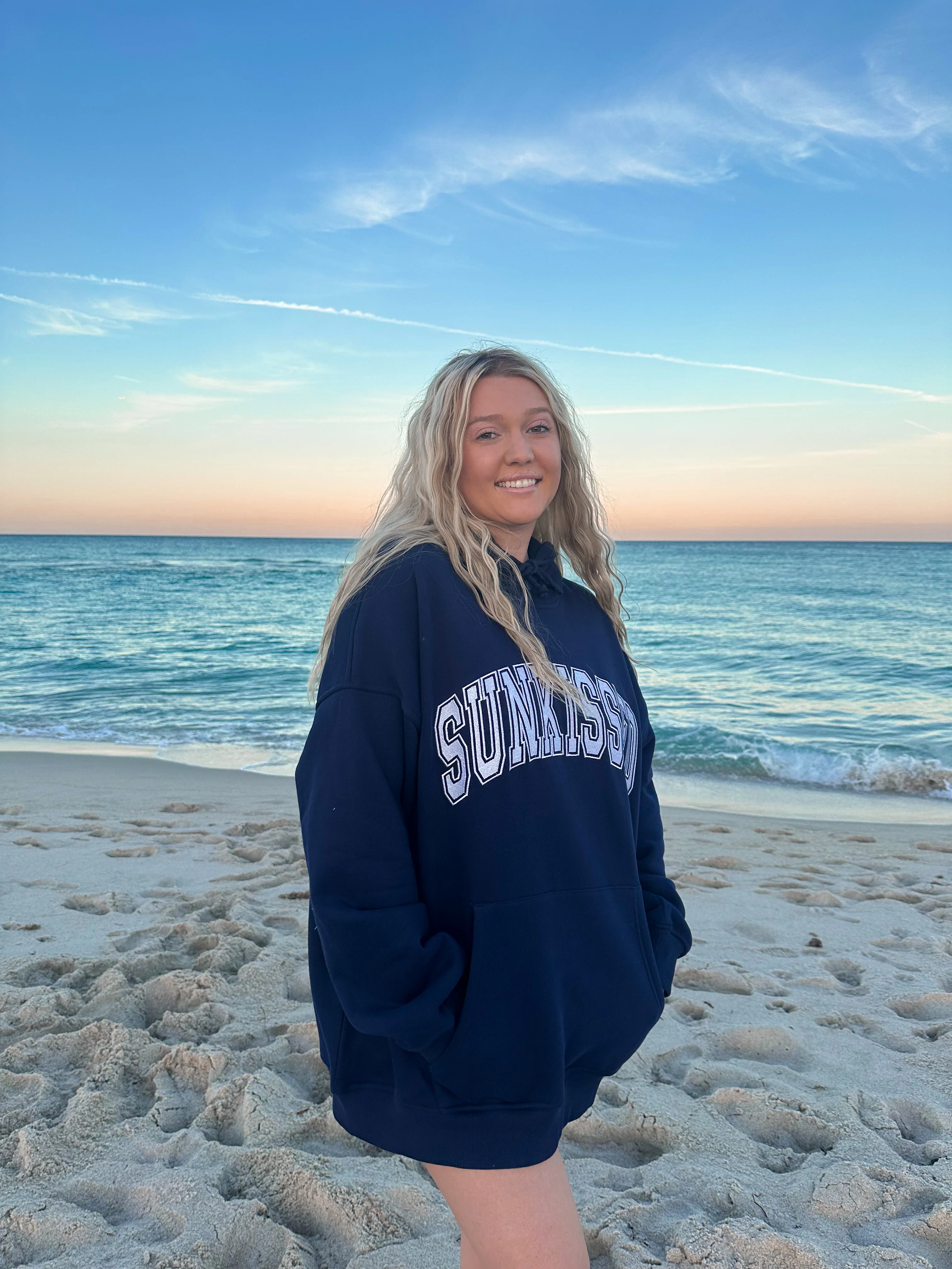 Sunkissed Collegiate Embroider Oversized Hoodie - Image 10